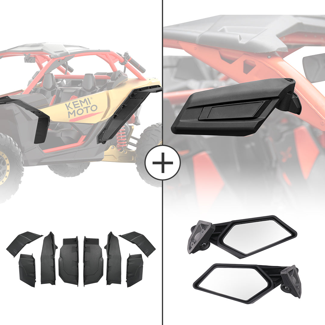 KEMIMOTO Maverick X3 parafanghi + specchietti kit