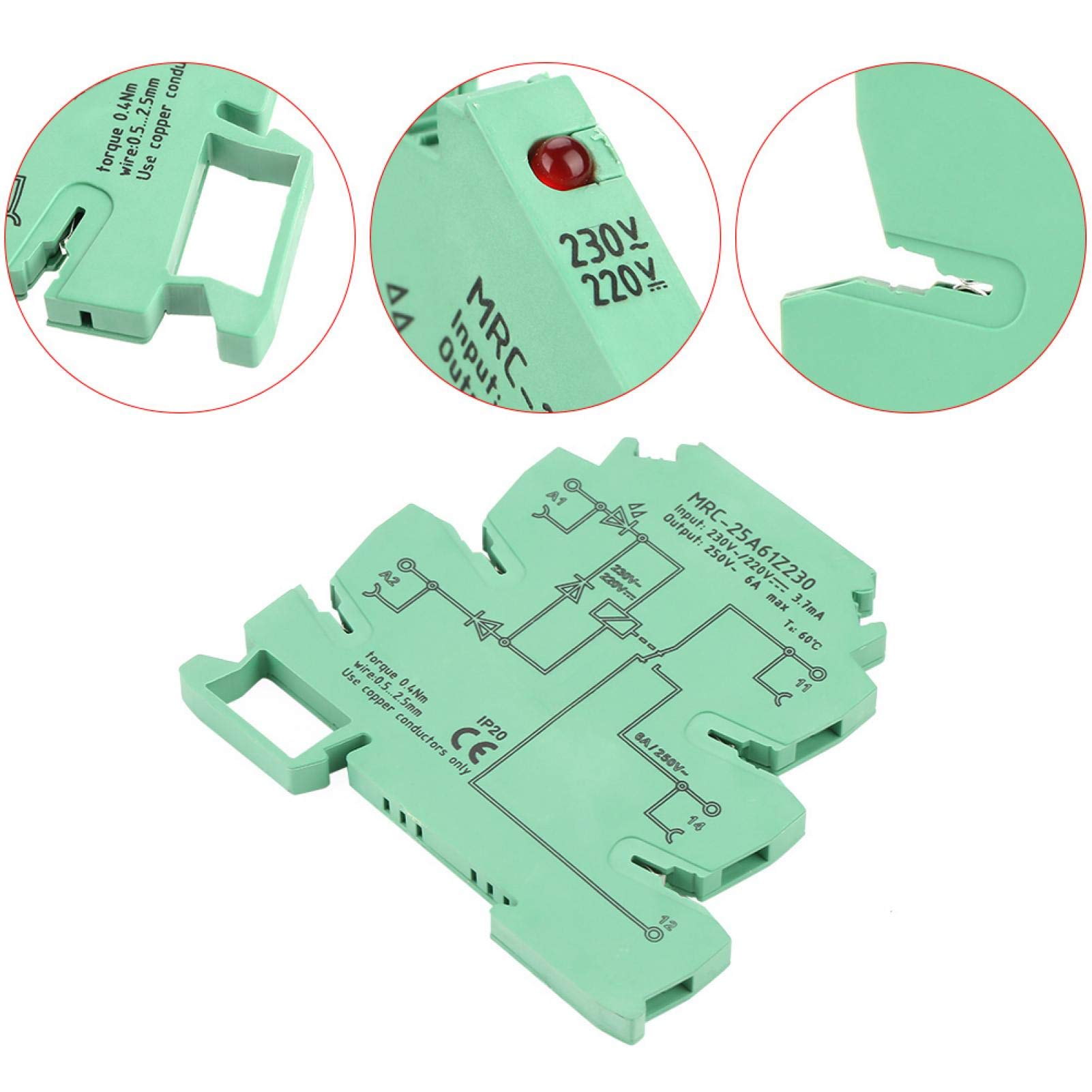 Kuuleyn MRC-25A61Z230 Relè Interfaccia PLC 230V 1NO+1NC