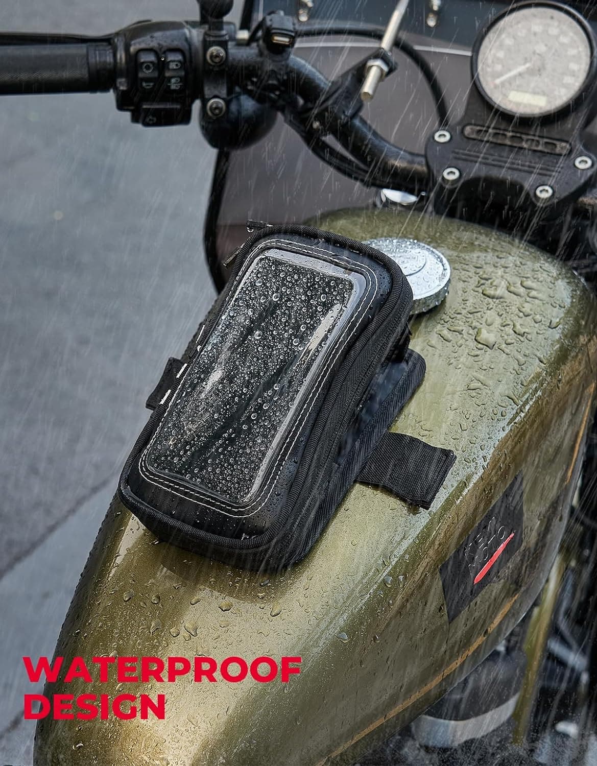 Kemimoto borsa serbatoio moto magnetica touch 6.5"