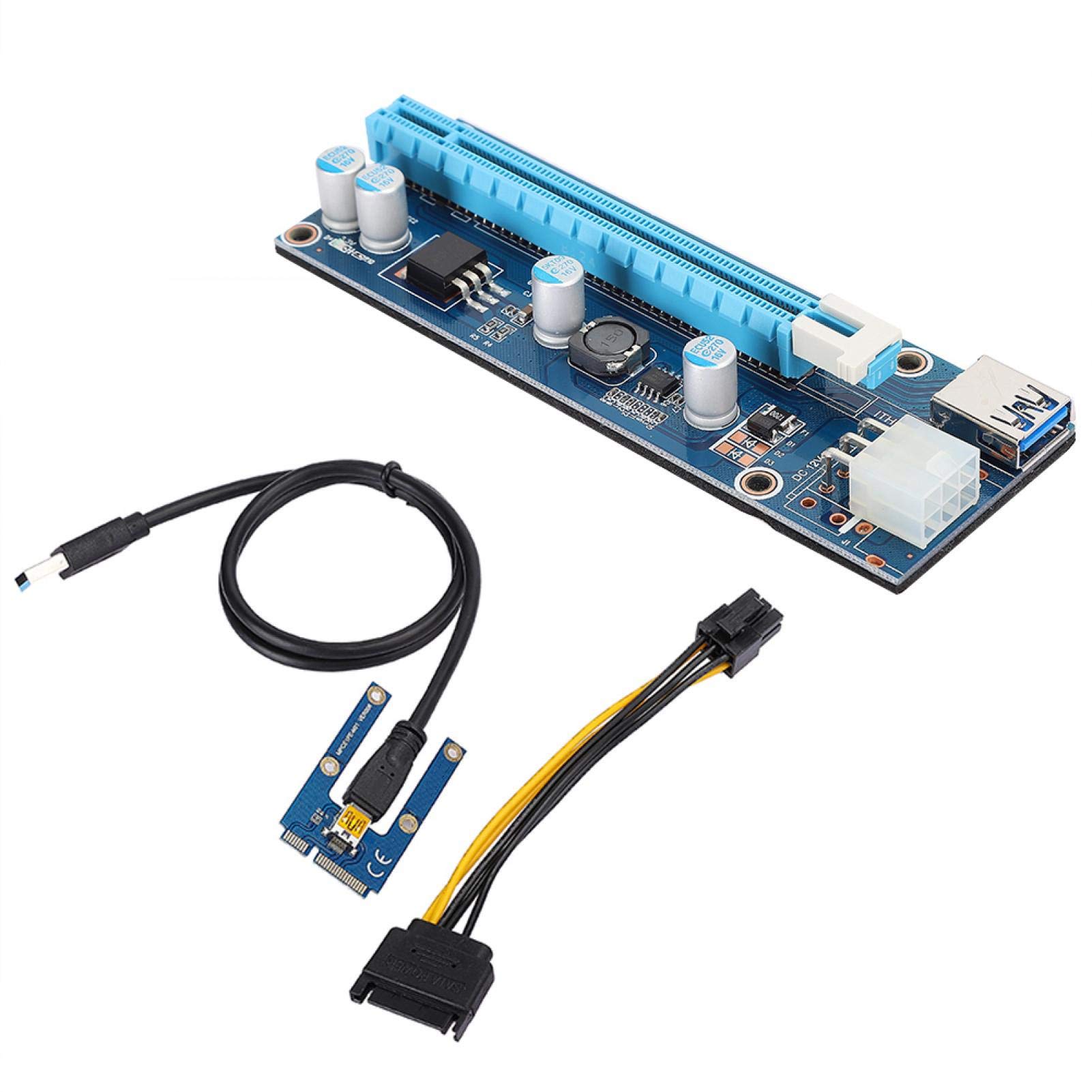 Kuuleyn Riser Mini PCI-E a PCIe 16x 6 Pin 0,6 m