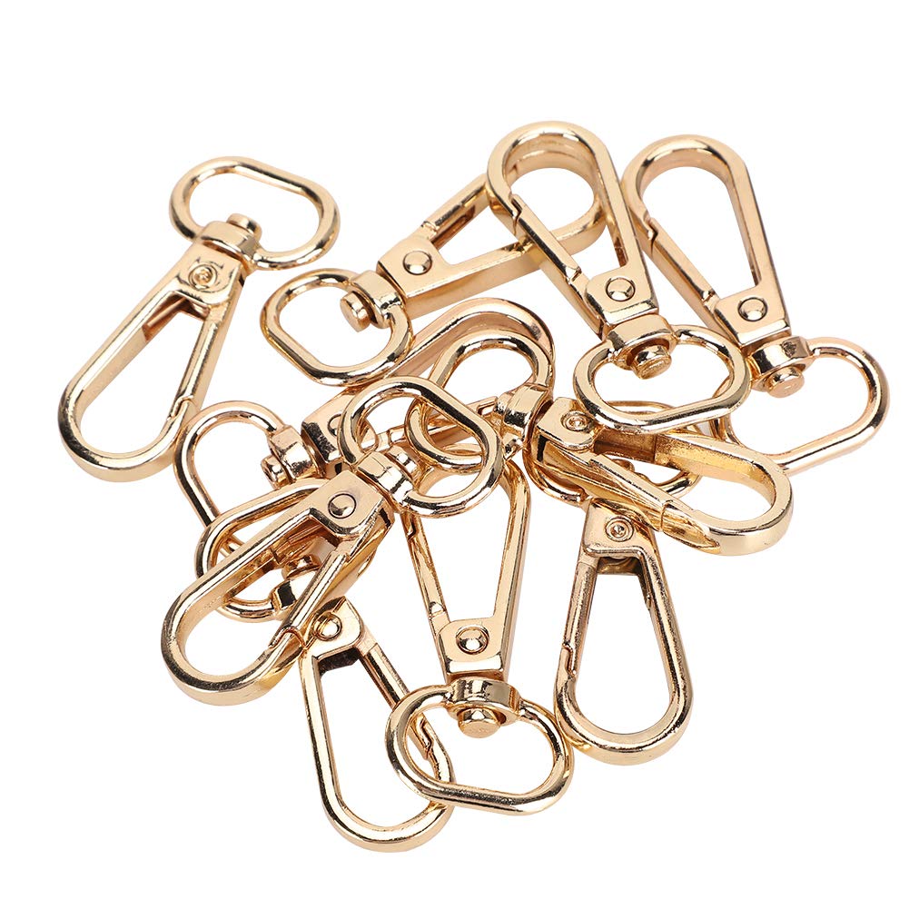 AOWINHIT Fibbia Portachiavi Ottone Anello 13 mm 10 Pezzi
