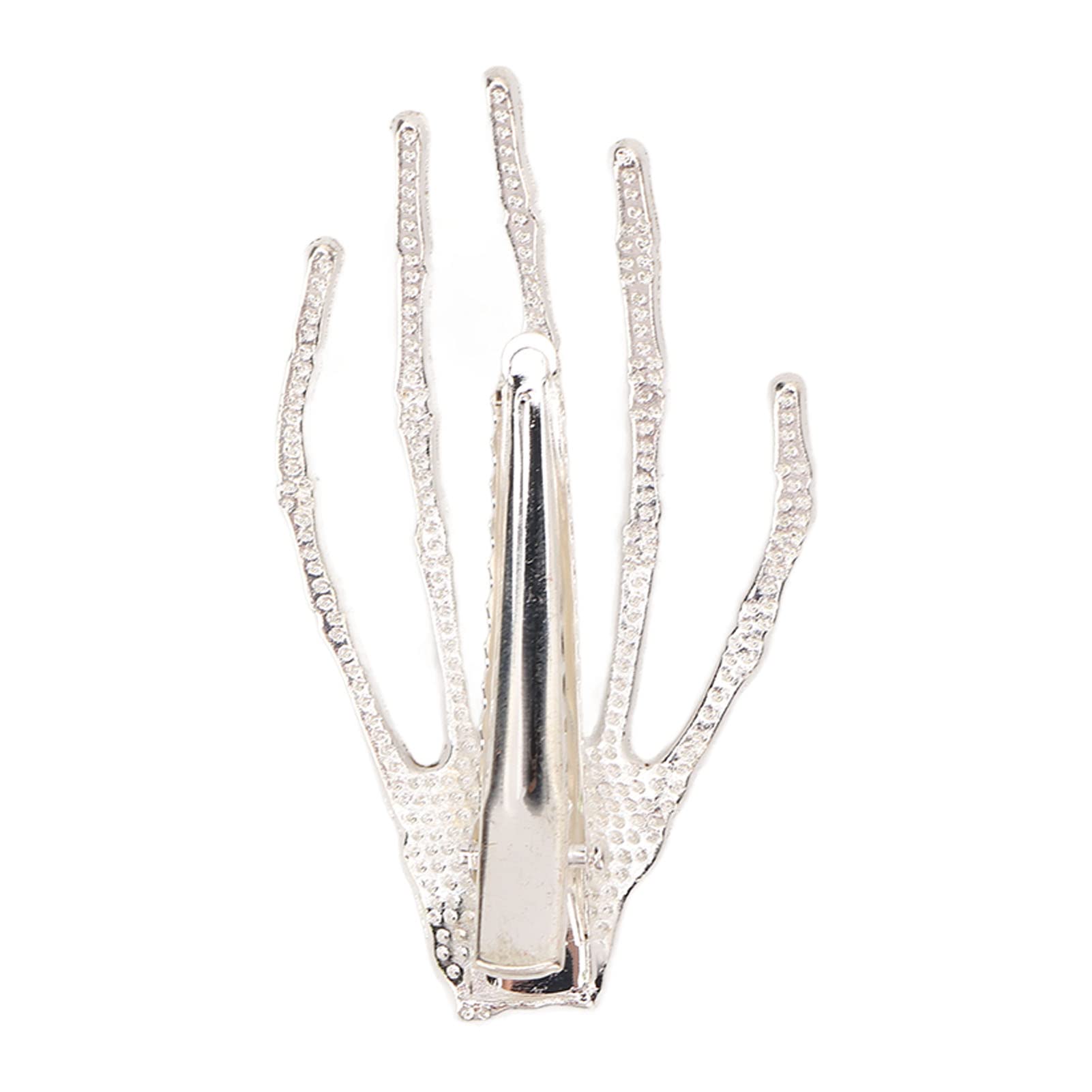 Kuuleyn Halloween Mano Scheletro mollette capelli 6 pezzi strass
