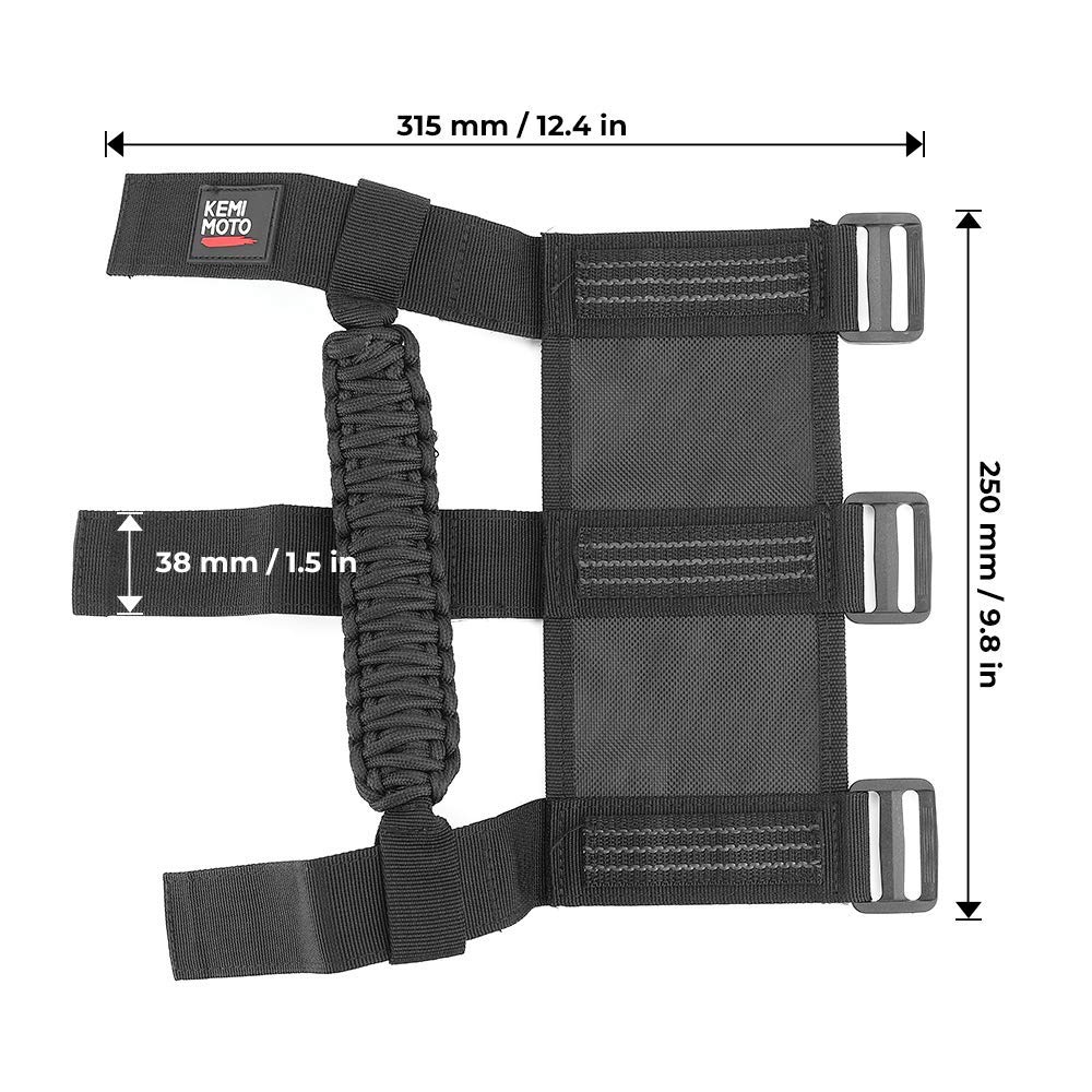 Kemimoto B1201-02501BK maniglia roll bar nero 38-51 mm