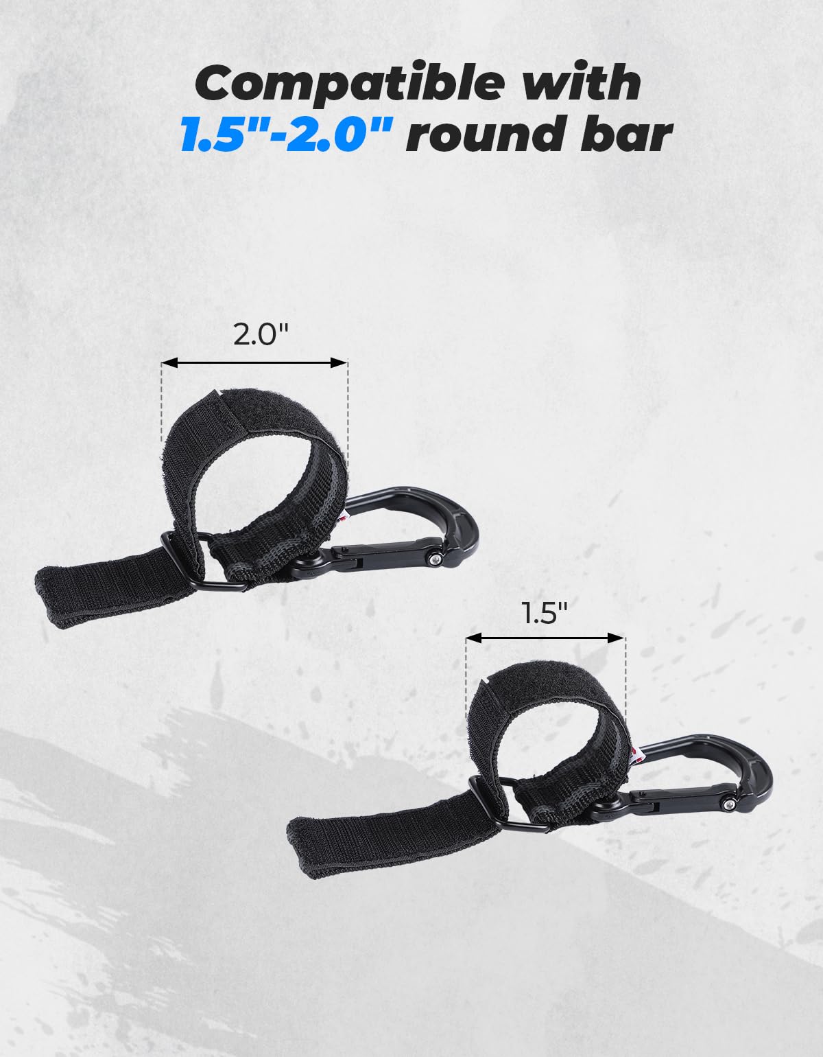 KEMIMOTO UTV gancio casco roll-bar 2 pezzi lega zinco
