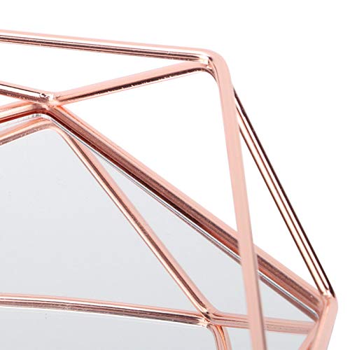 Kuuleyn Vassoio Specchio Gioielli Oro Rosa Trucco