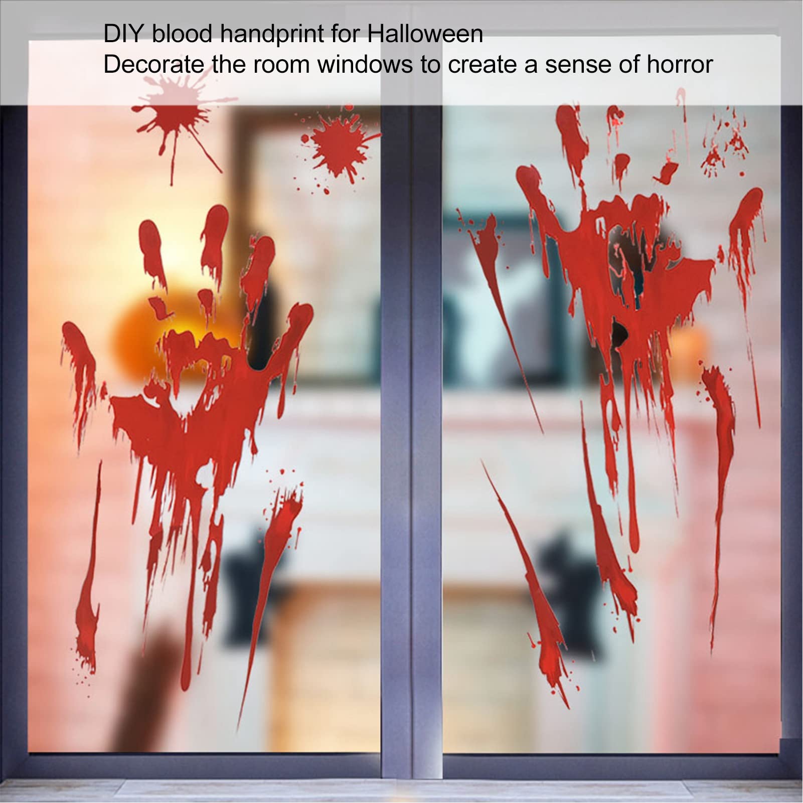 Kuuleyn Halloween adesivo impronte mani liquido sanguinante