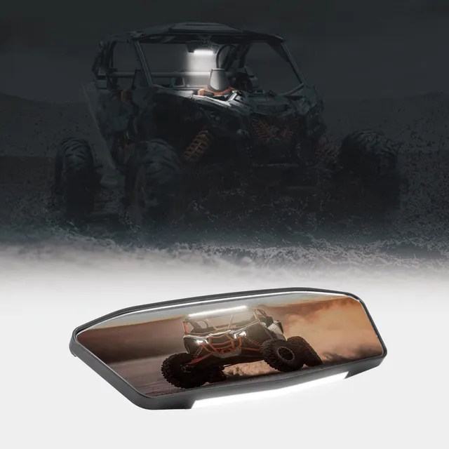 KEMIMOTO Maverick X3 Specchietto Centrale LED 1000 Lumen