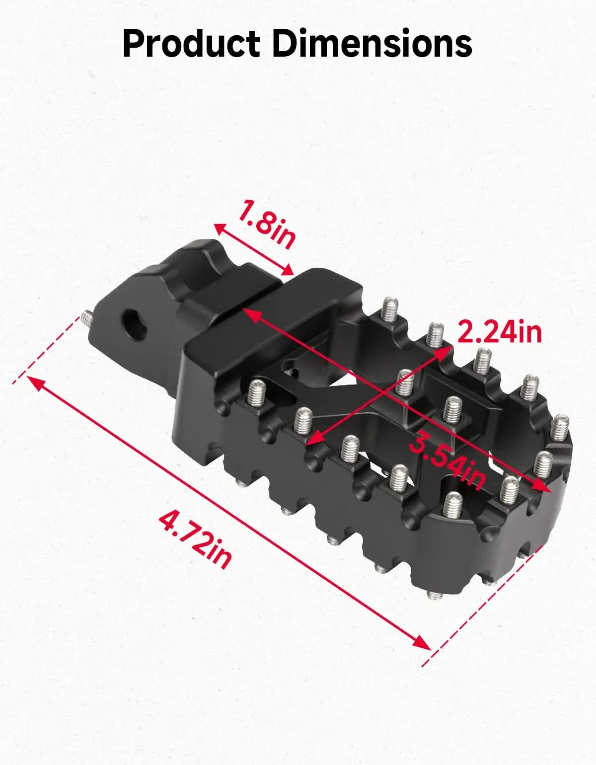Kemimoto Surron pedane moto alluminio doppia presa