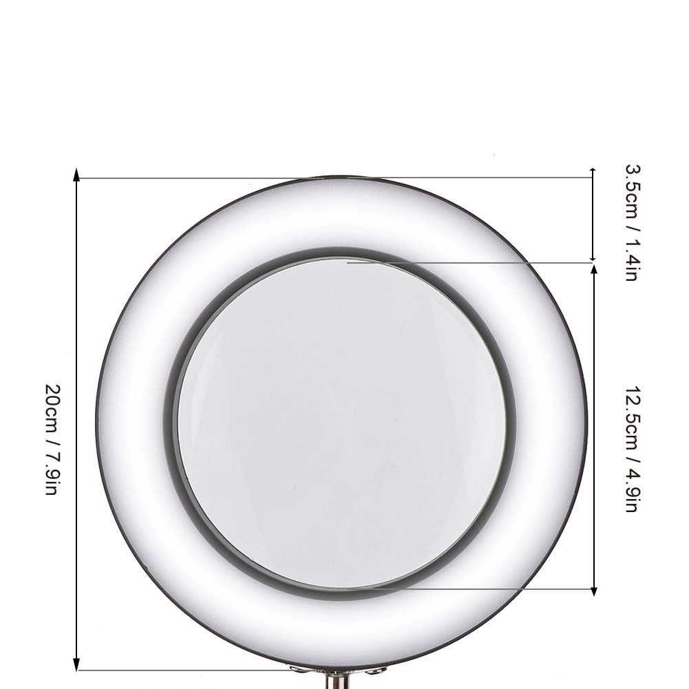 Kuuleyn lampada ingrandimento 5X USB 64 LED pieghevole 3 luci