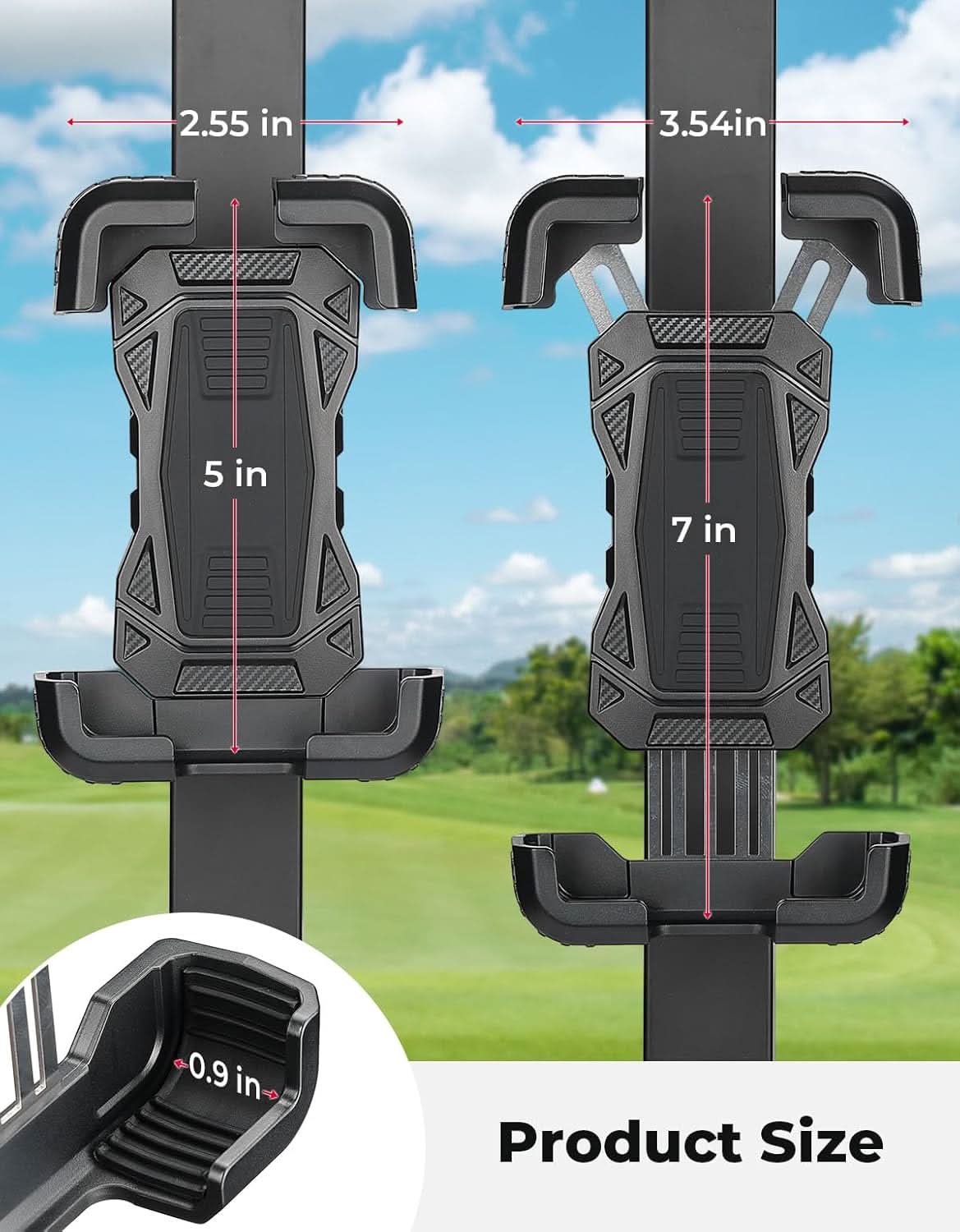 Kemimoto Golf portacellulare magnetico con blocco silicone