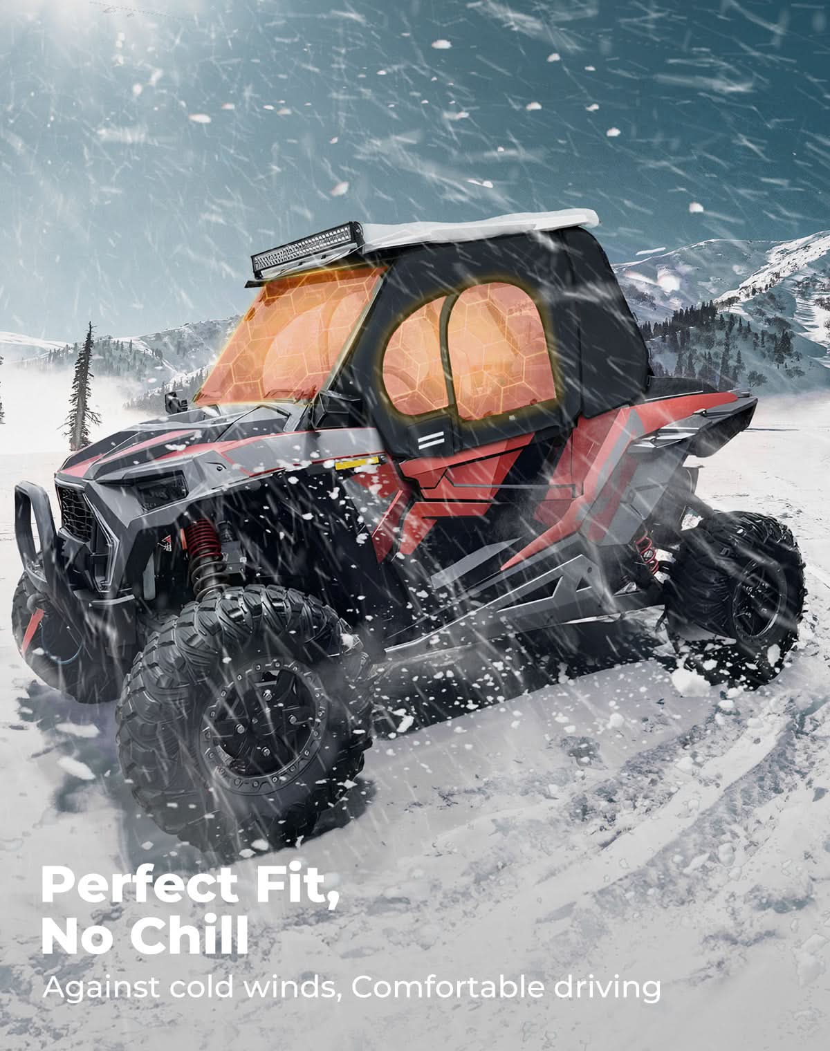 KEMIMOTO porte superiori RZR XP 1000 Turbo con telaio acciaio