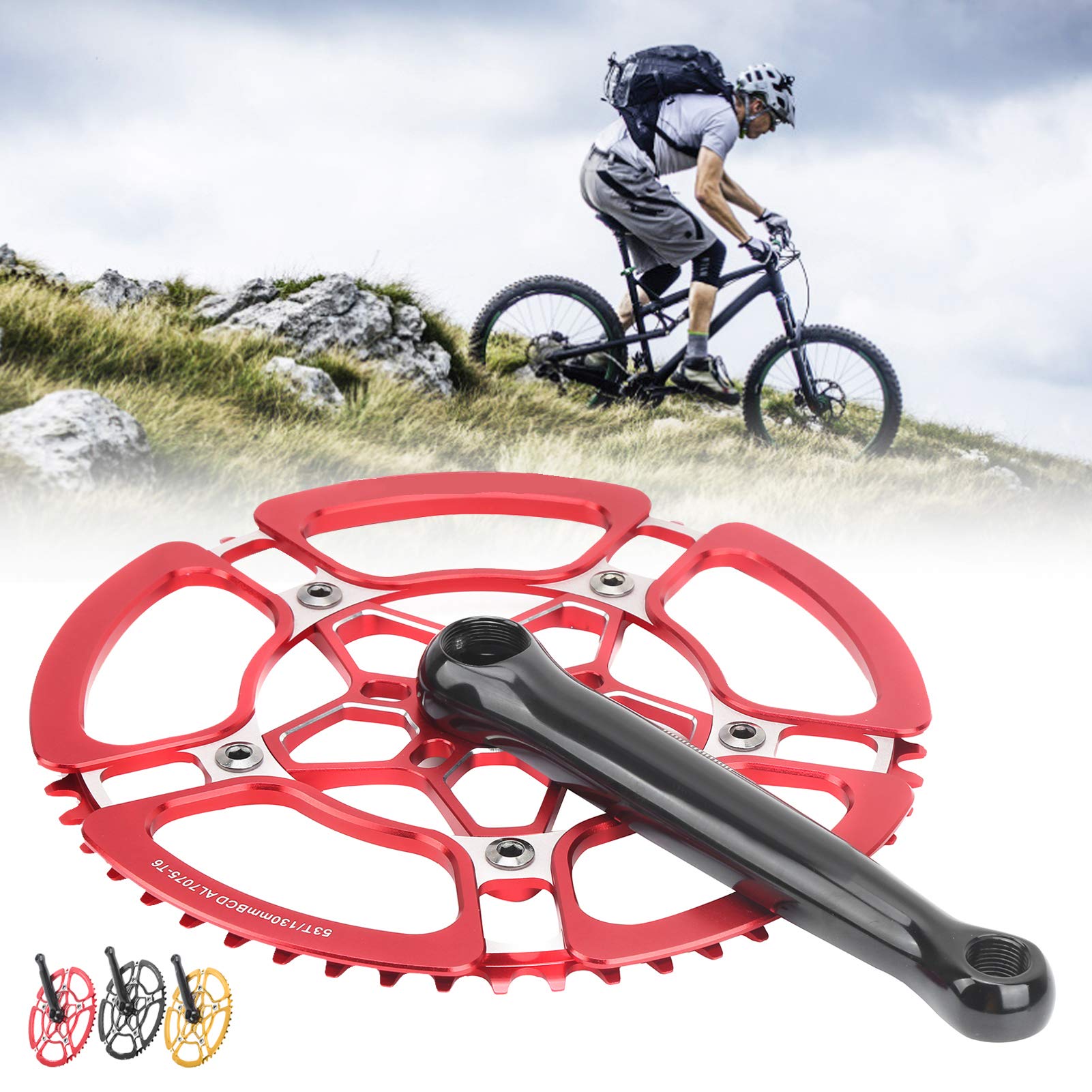 Kuuleyn Guarnitura Bici 53T 170mm Velocità Singola