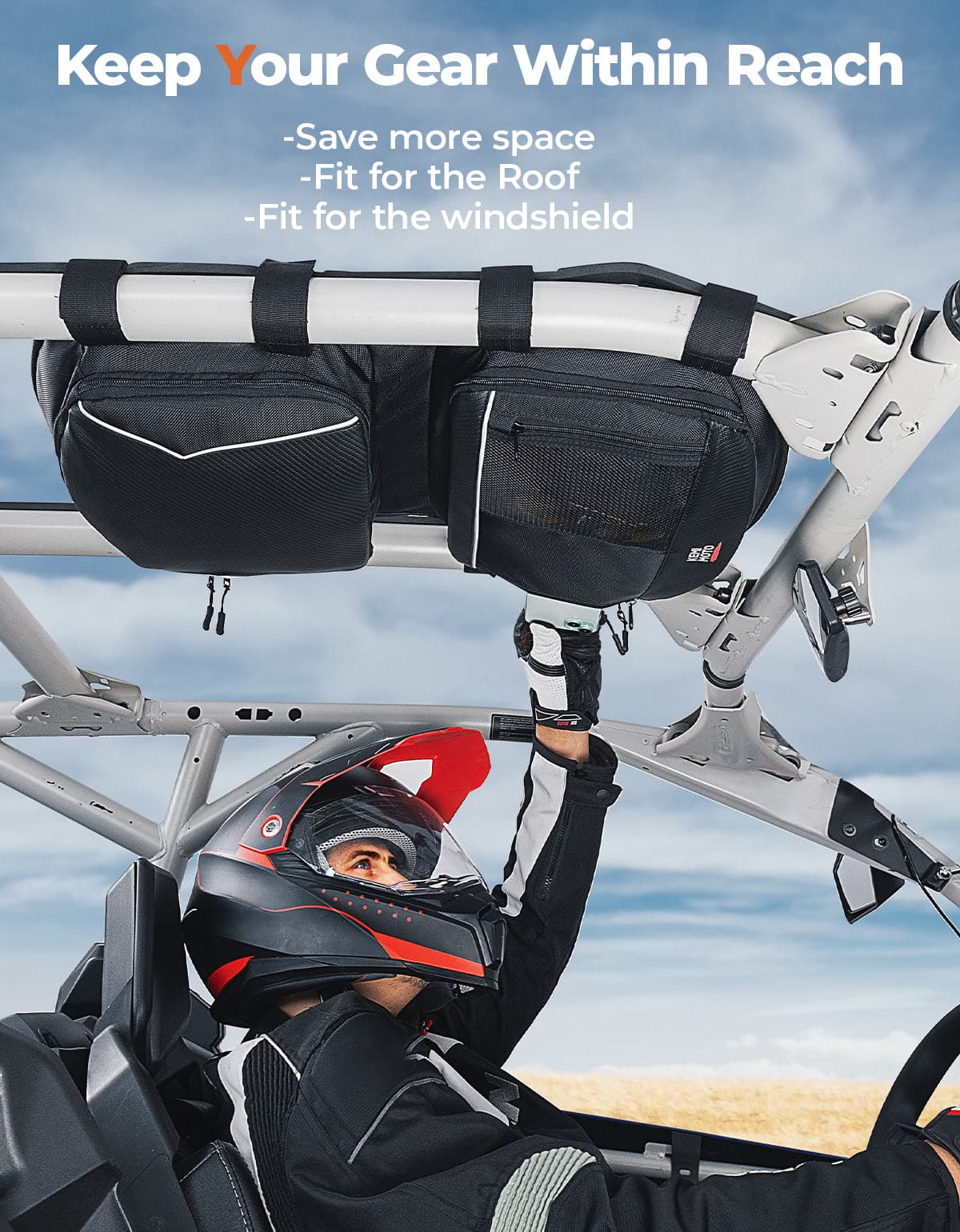 KEMIMOTO Maverick X3 borsa da tetto con porta tablet