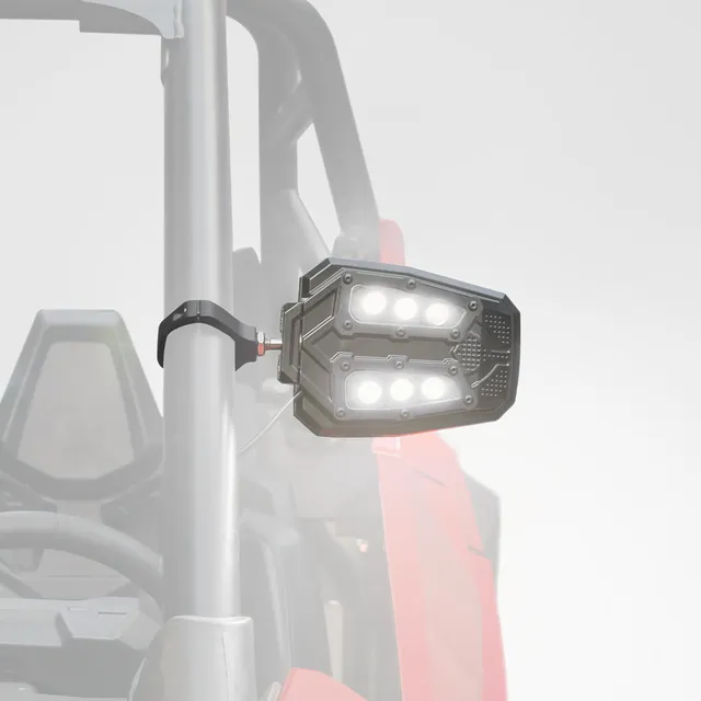 Kemimoto specchietti laterali UTV LED coppia 1,75-2 pollici
