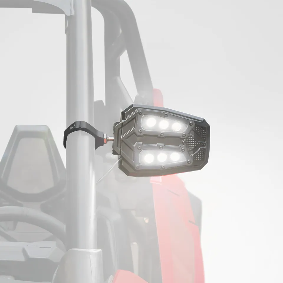 Kemimoto specchietti laterali UTV LED coppia 1,75-2 pollici