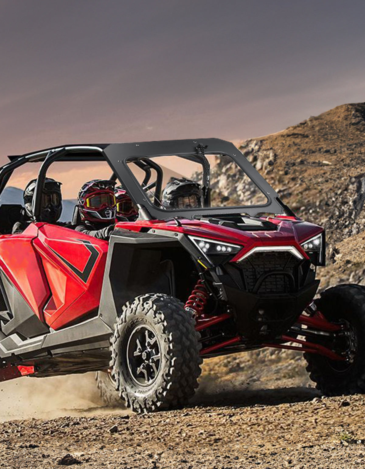 Kemimoto parabrezza vetro RZR Pro XP Turbo R con tergicristallo