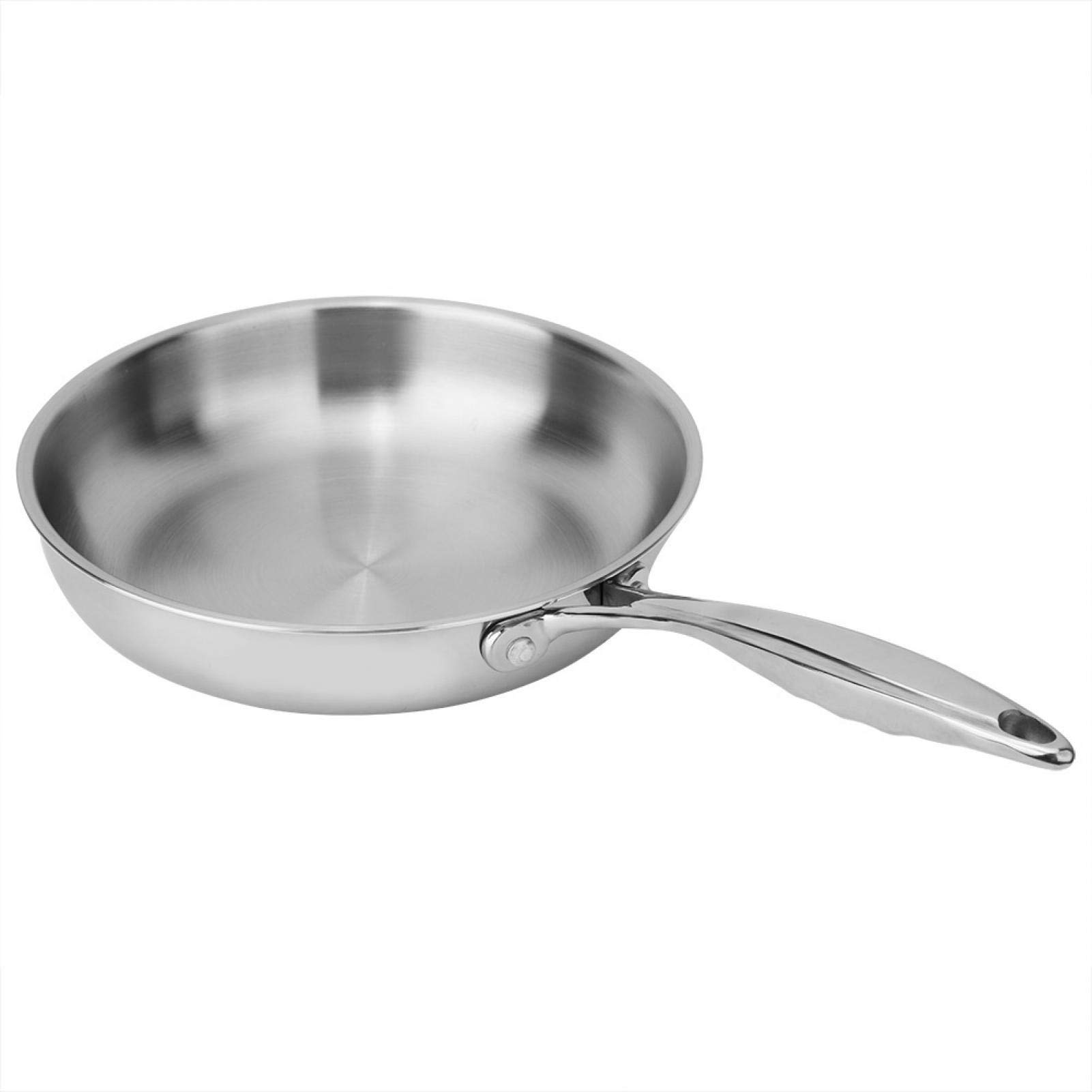 Kuuleyn Padella Acciaio Inox 24 cm 3 Strati con Coperchio