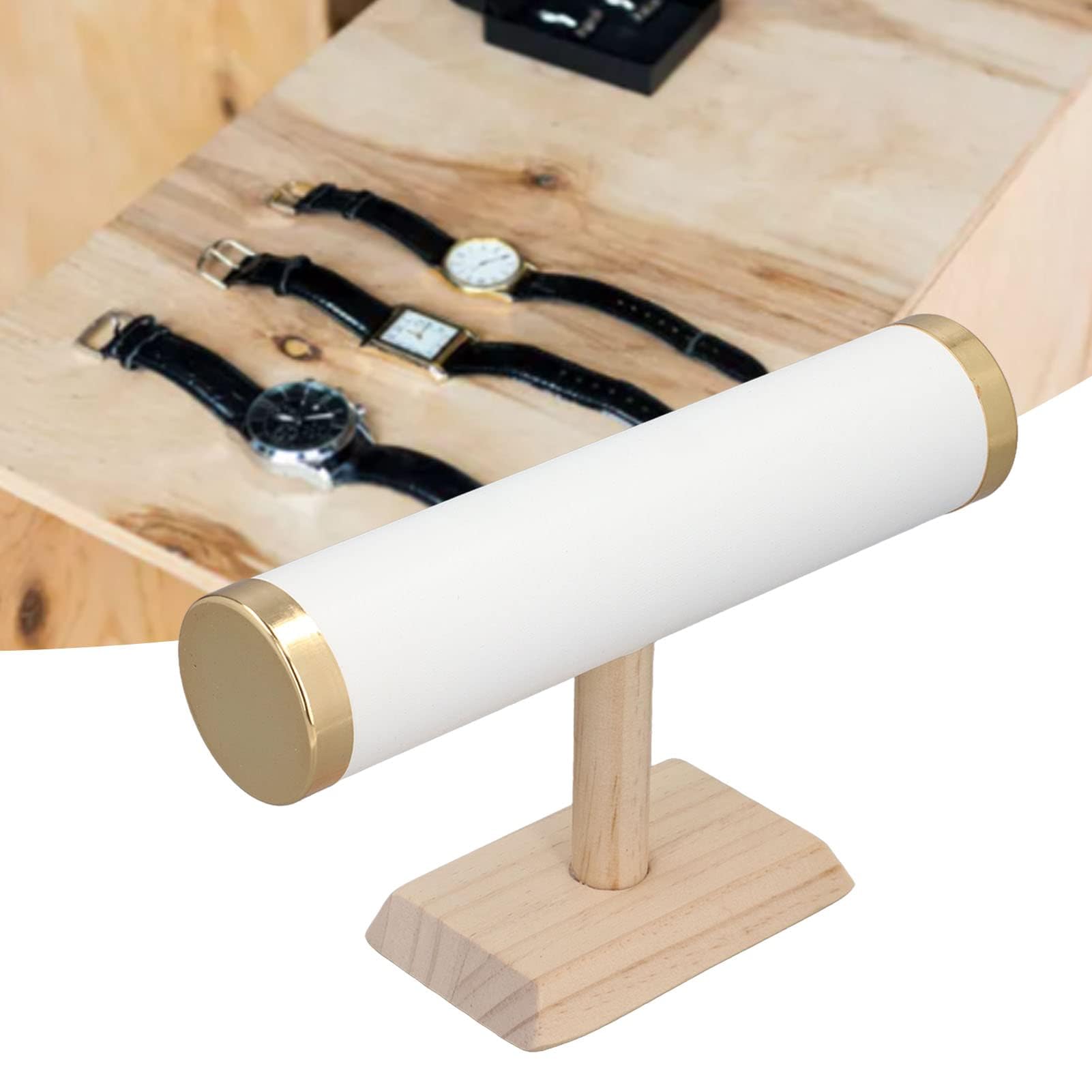 Hapivida Espositore per Bracciali a T Bianco 23 cm 2 Pezzi