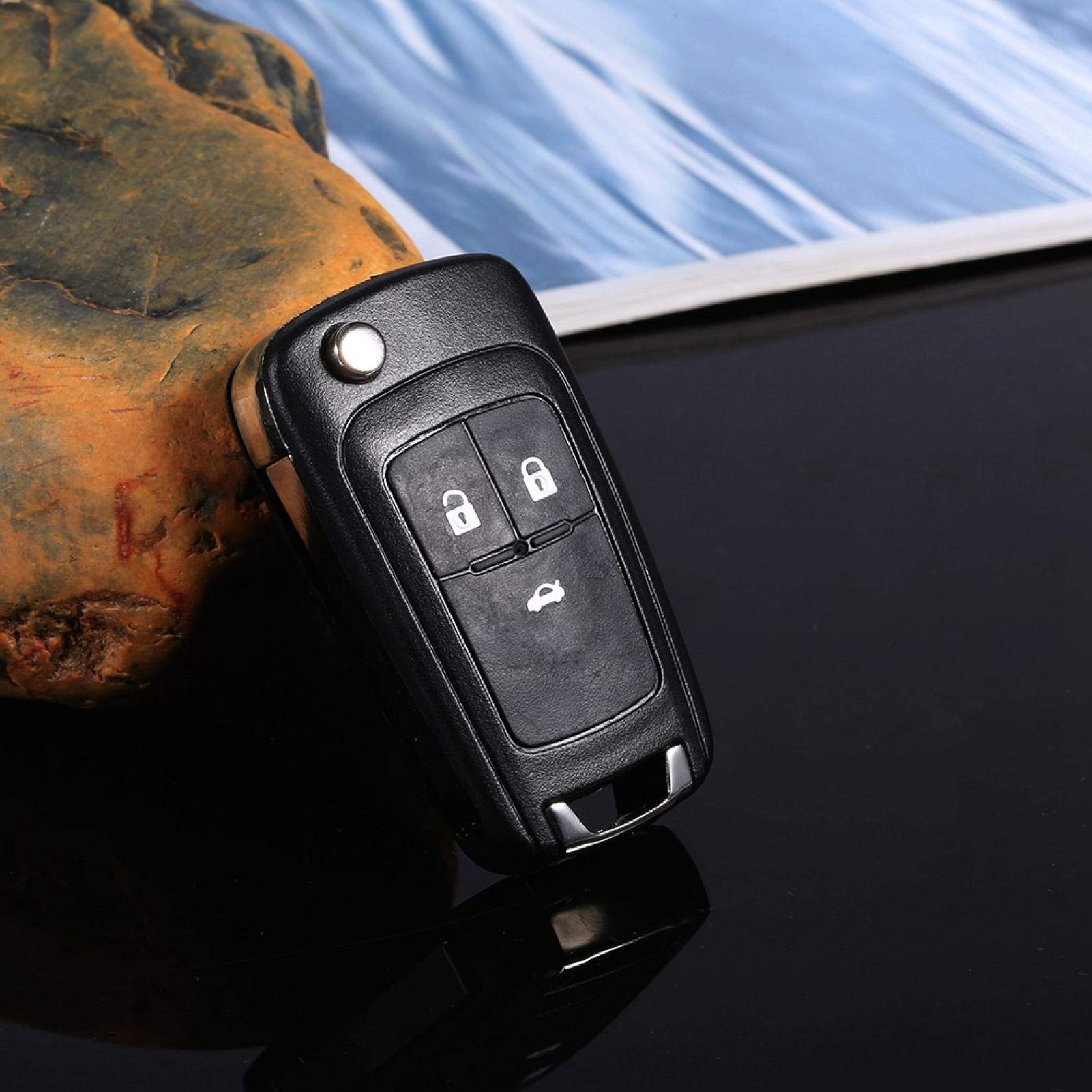 Kuuleyn Guscio Chiave 3 Tasti per Opel Astra Guscio ABS