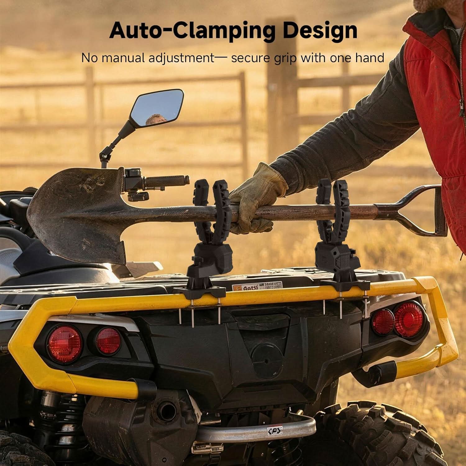 KEMIMOTO Porta Attrezzi UTV ATV Doppio Universale 2 Pezzi
