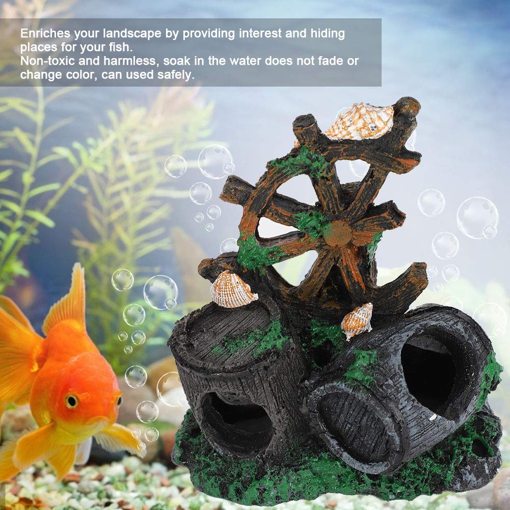 Kuuleyn Botte Vino Decorazione Acquario Resina Nascondiglio