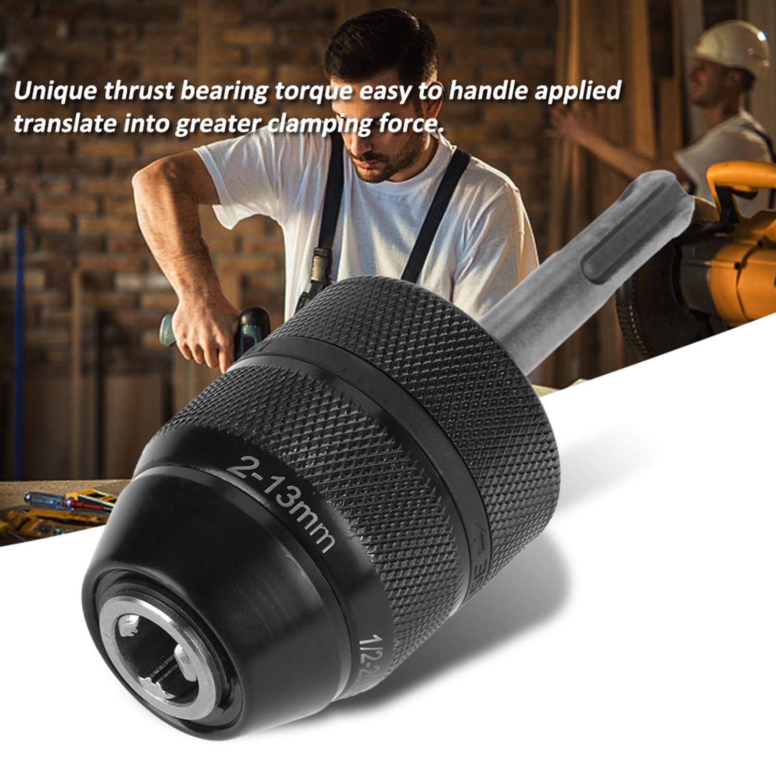 Kuuleyn mandrino autoserrante trapano 2-13 mm con adattatore SDS