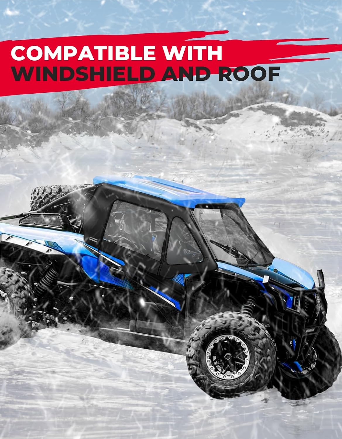 KEMIMOTO Teryx KRX 1000 porte superiori cabina impermeabili
