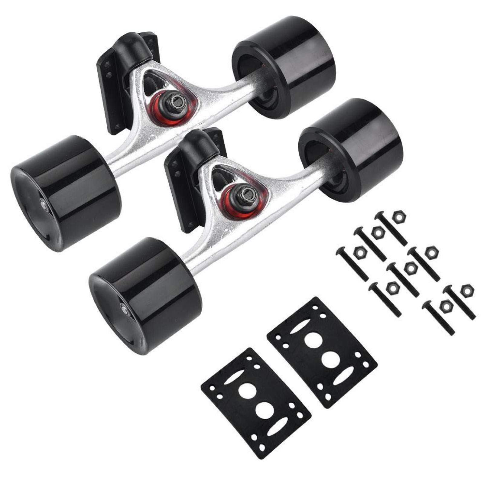 Kuuleyn Set Truck Skateboard 70 mm Asta Argento ABEC-9