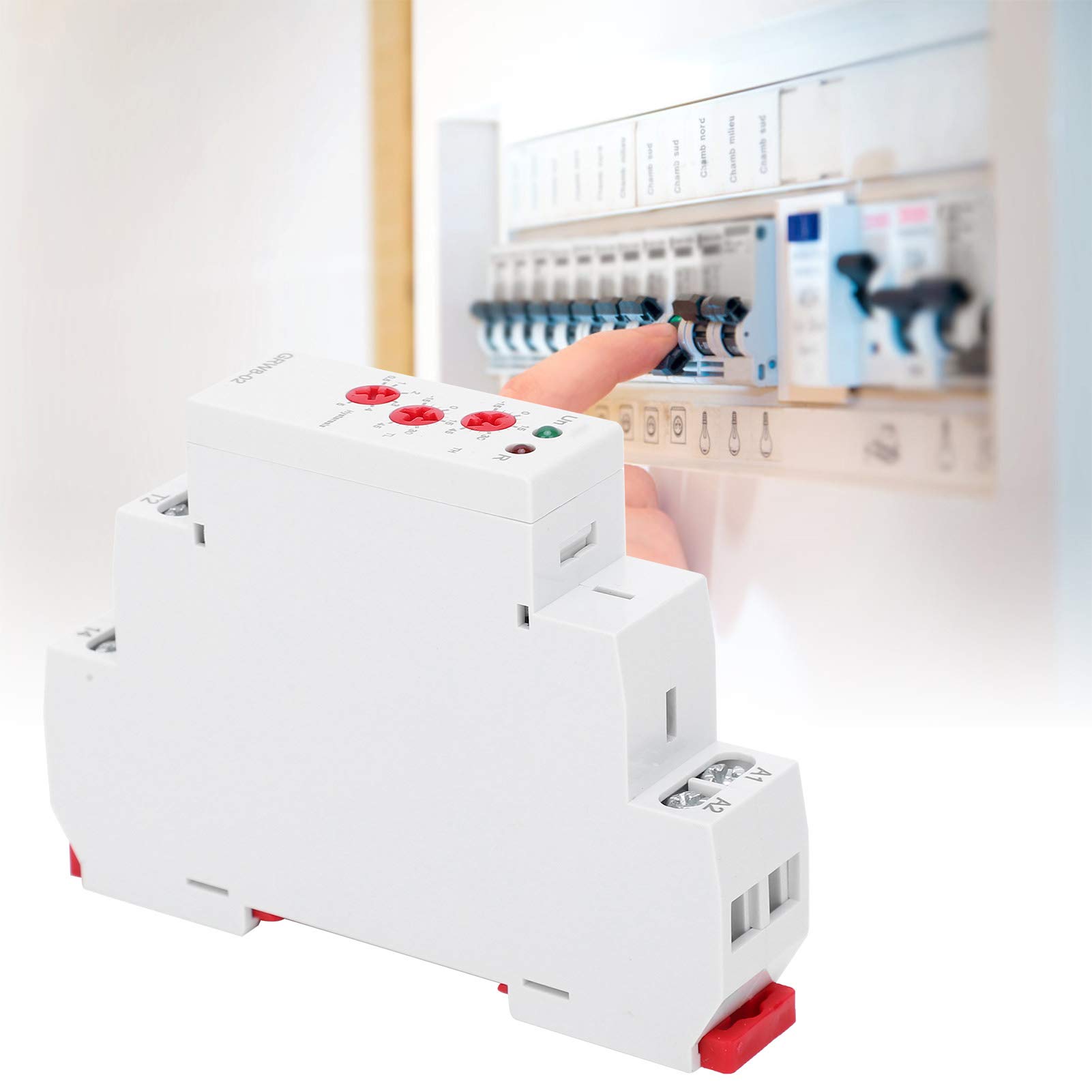 Kuuleyn GRW8-01 termostato digitale guida DIN 24-240V