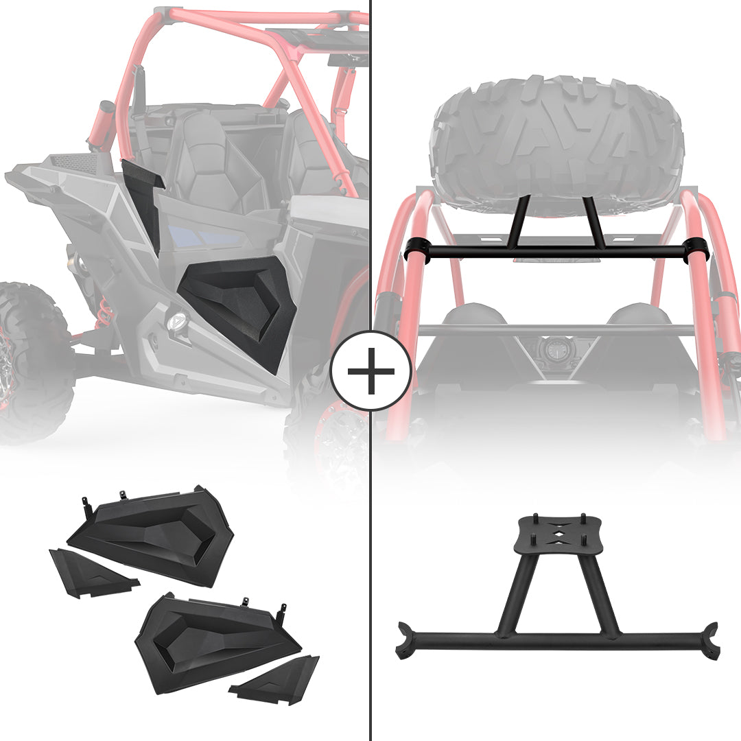 KEMIMOTO Set Portaruota e Pannelli Porta per Polaris RZR