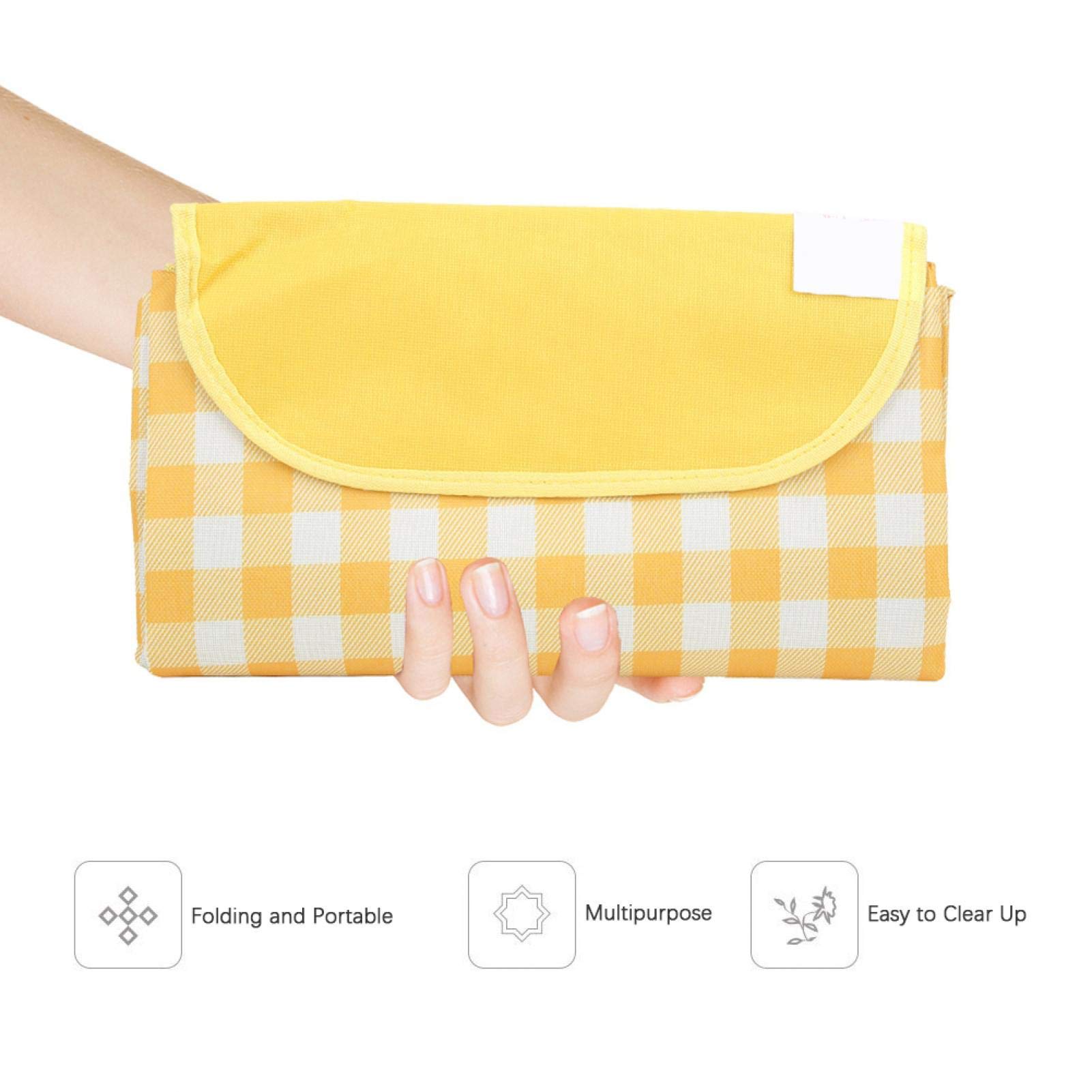 Kuuleyn Telo Mare Giallo 2000x1450 mm Coperta Picnic Impermeabile