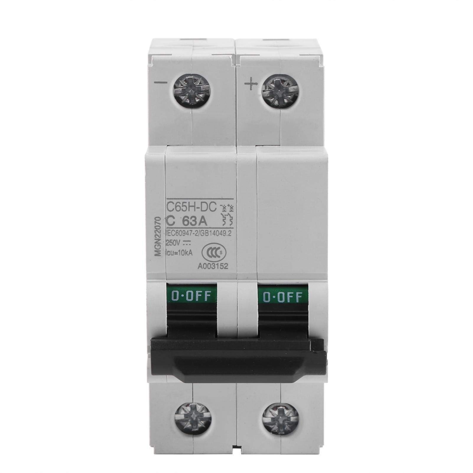 Kuuleyn interruttore magnetotermico DC 2P 250V 63A guida DIN solare