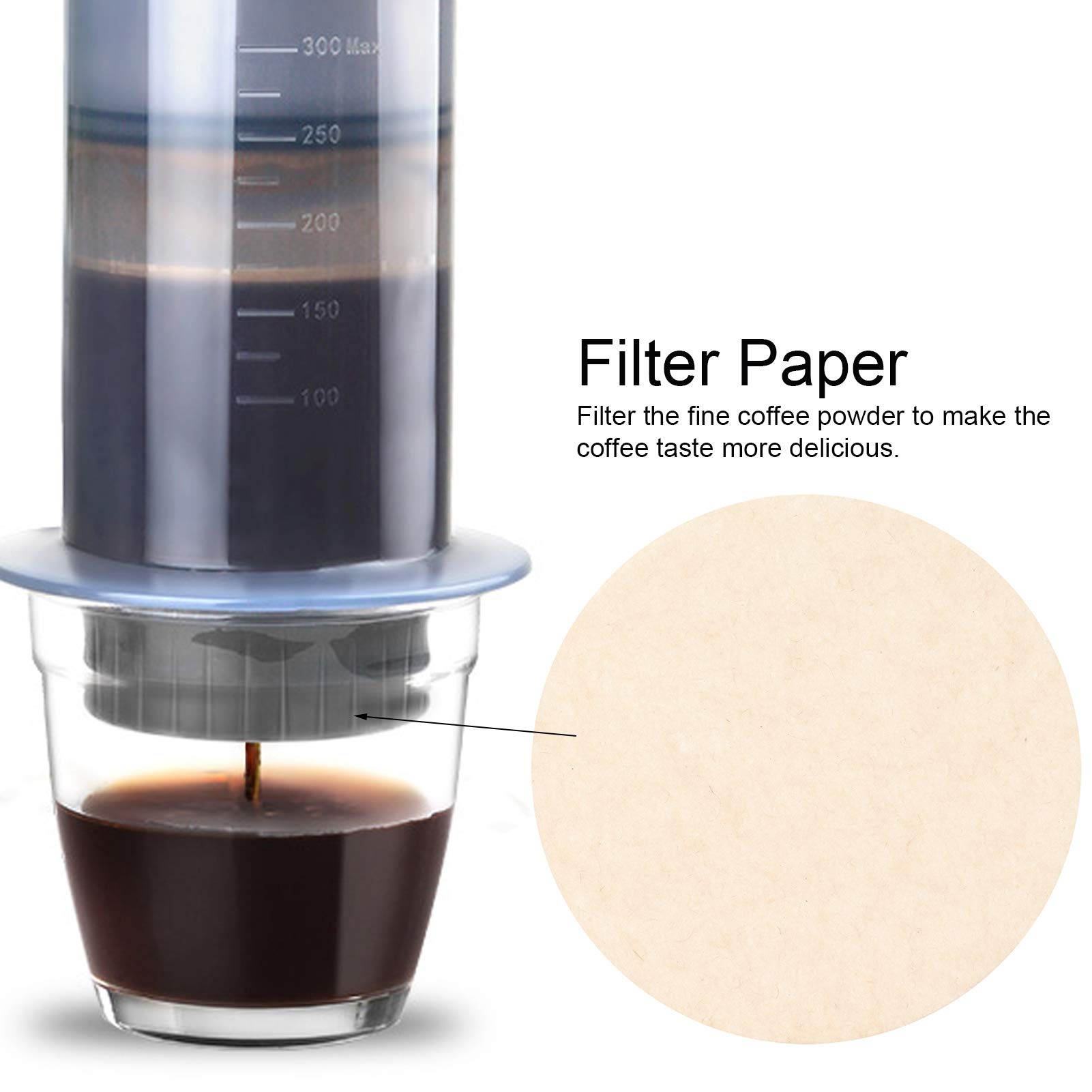 Kuuleyn Filtri caffè carta rotondi 57 mm 50 pezzi