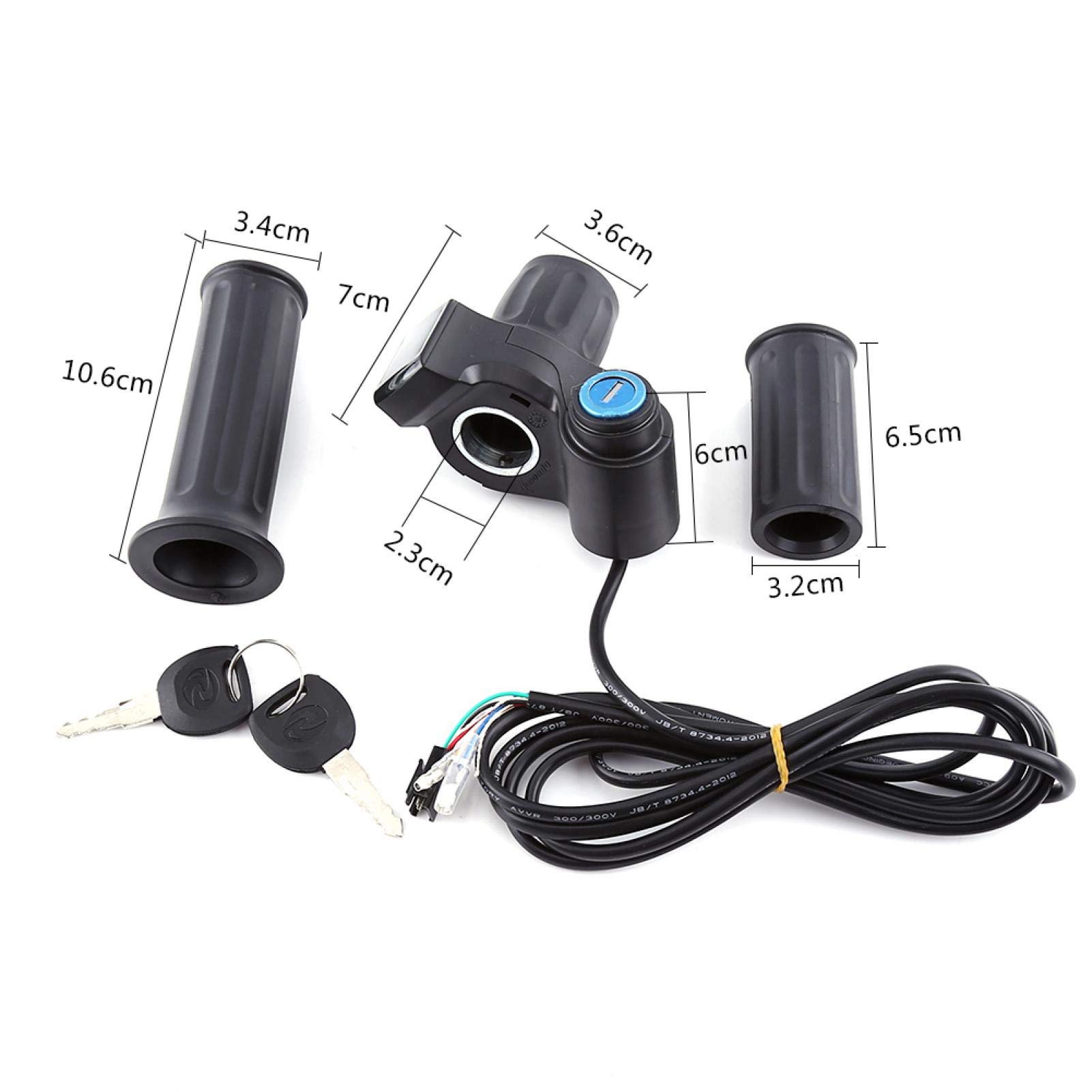 Kuuleyn Manopola acceleratore bici elettrica display LED 12-84V