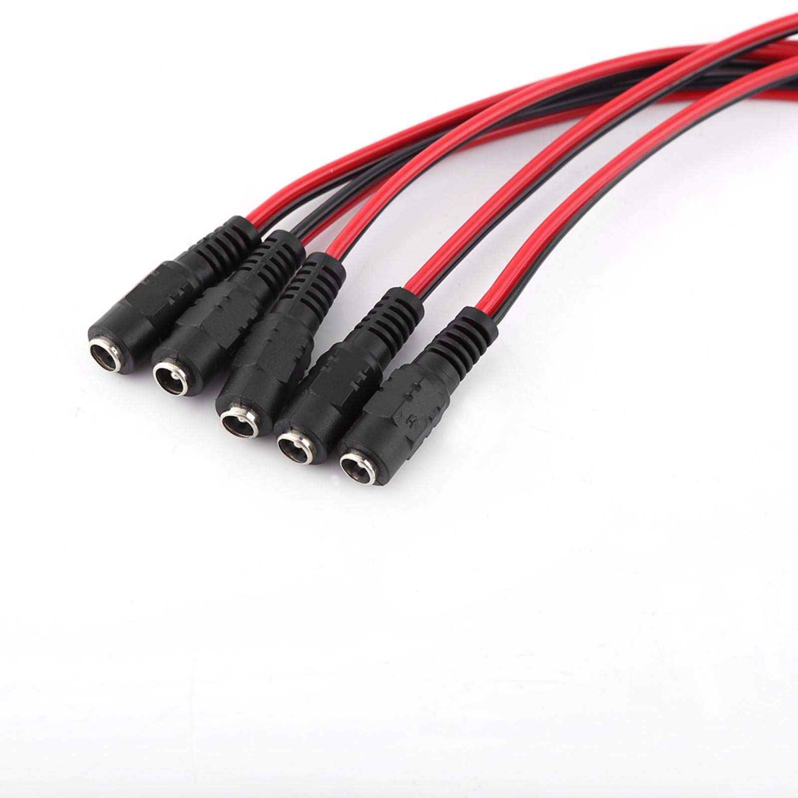Kuuleyn Cavo Alimentazione CC 2,1x5,5 mm 10 Pezzi Maschio Femmina