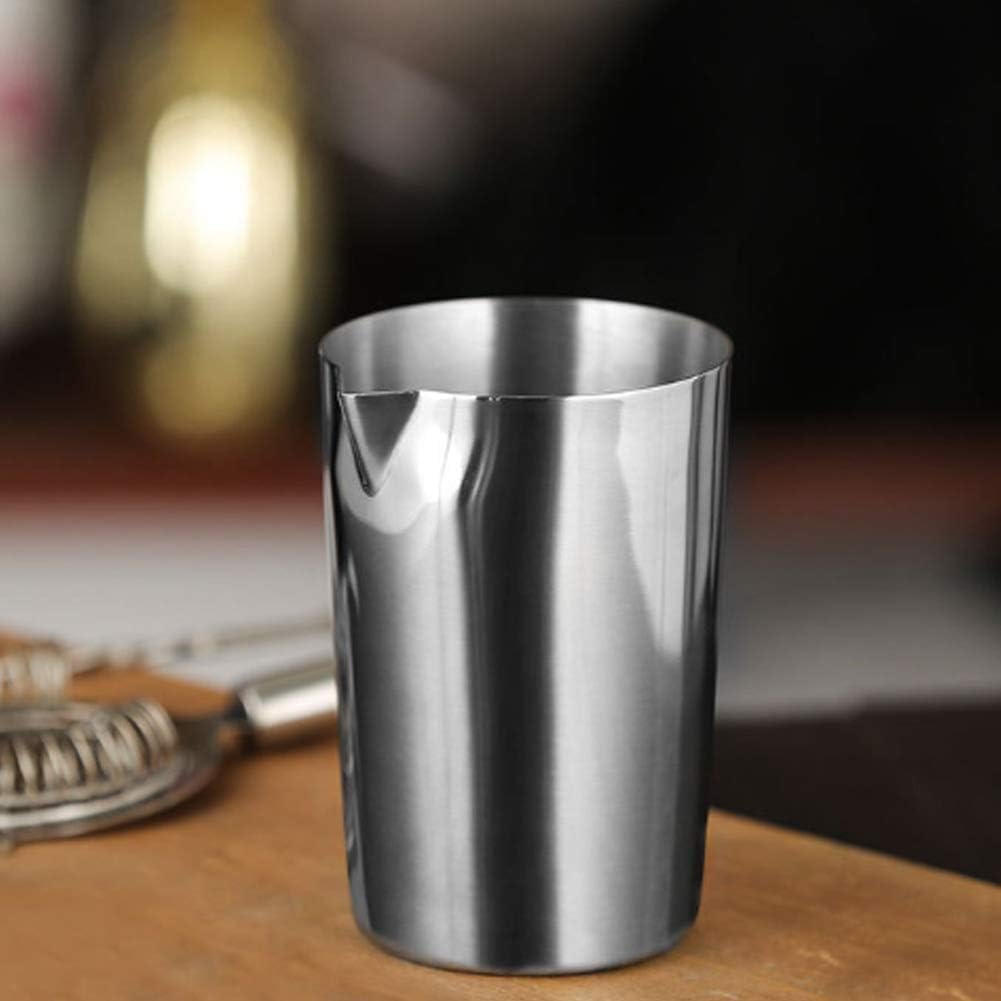 Kuuleyn 500 ml Mixing Glass Cocktail in Acciaio Inox Argentato