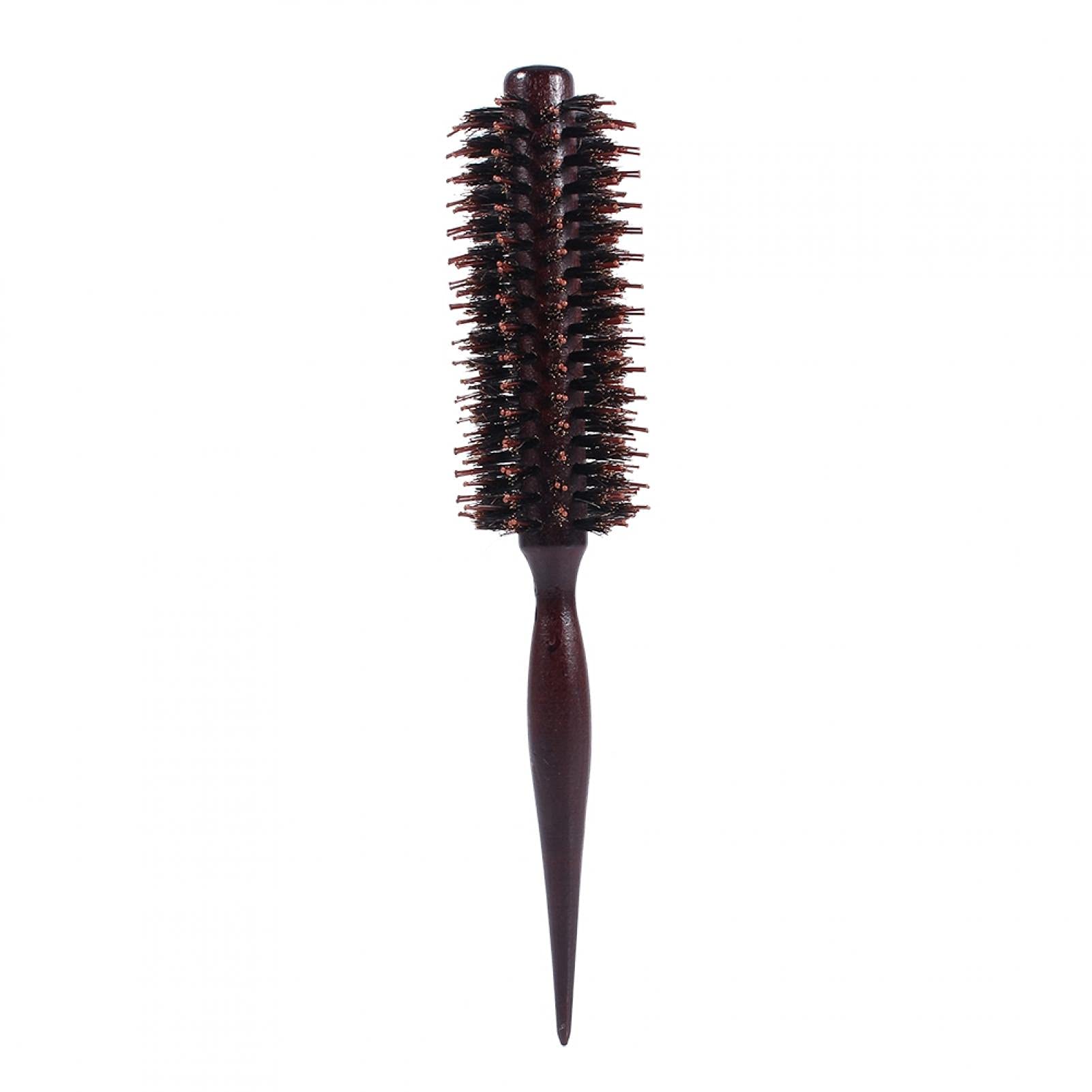 Kuuleyn Spazzola Rotonda Legno Capelli Ricci 20 cm