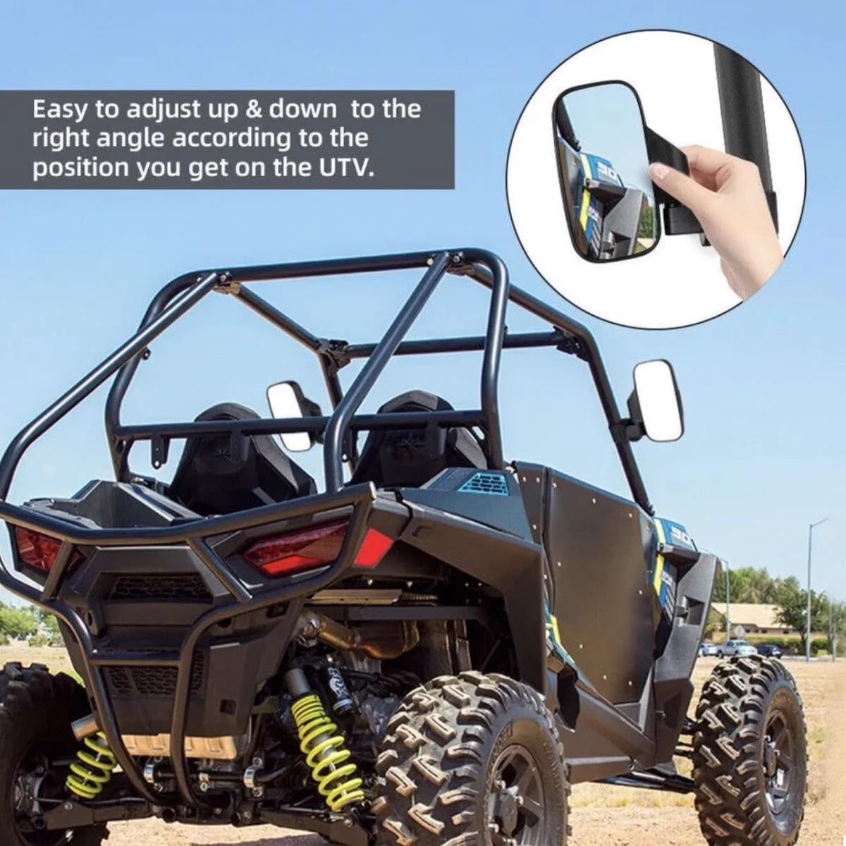 Kuuleyn Kit Specchietti ATV UTV centrale laterali neri