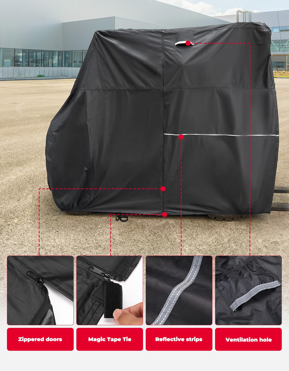 KEMIMOTO Telo Coprimuletto 420D con Cerniera 265cm