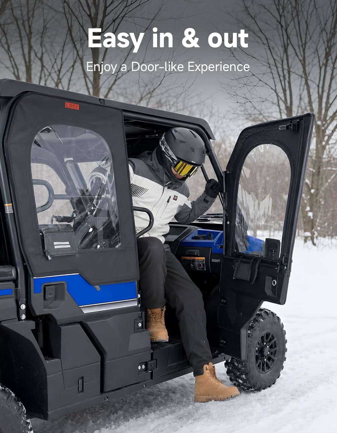 KEMIMOTO Mule Pro porte superiori UTV anteriori+posteriori antivento