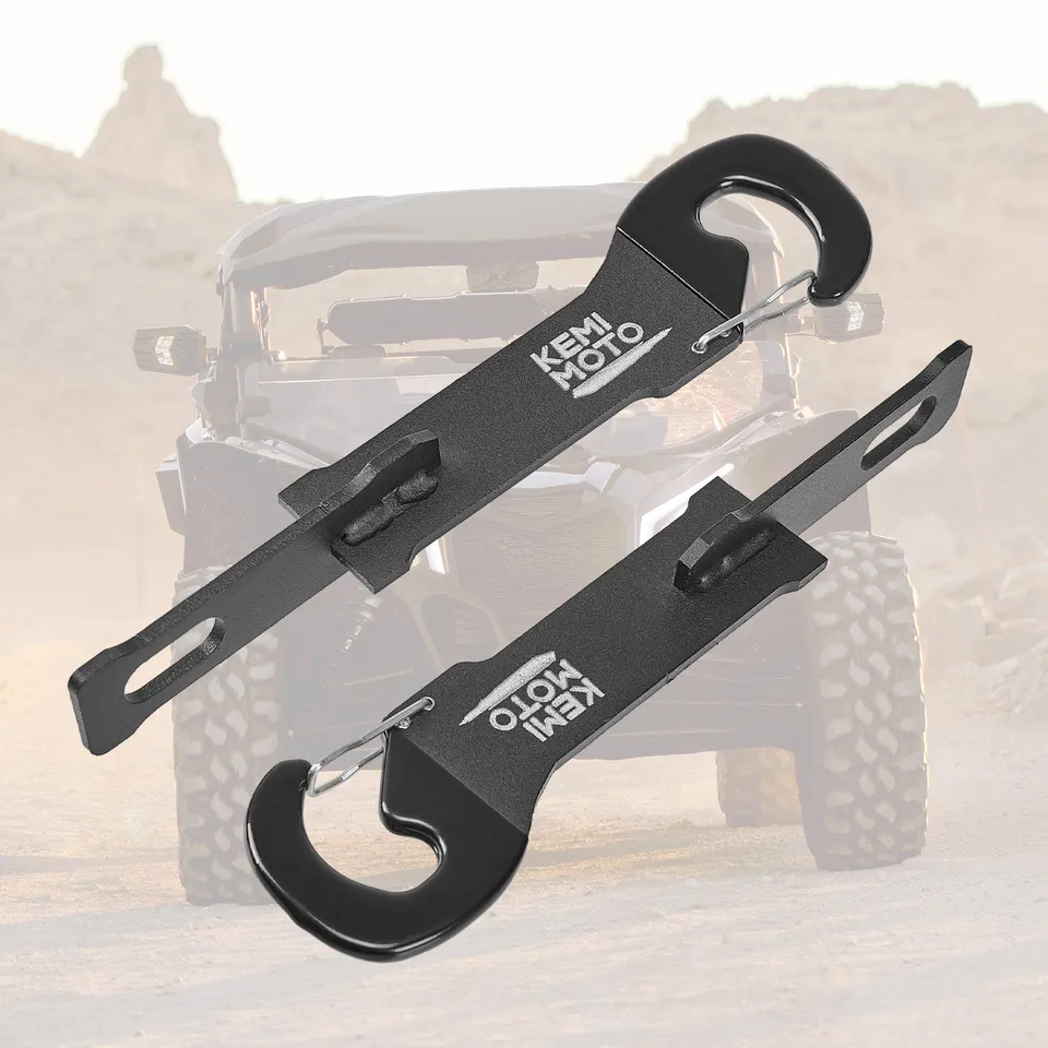 Kemimoto fermoporta UTV 7" nero Can-Am Polaris CFMOTO coppia