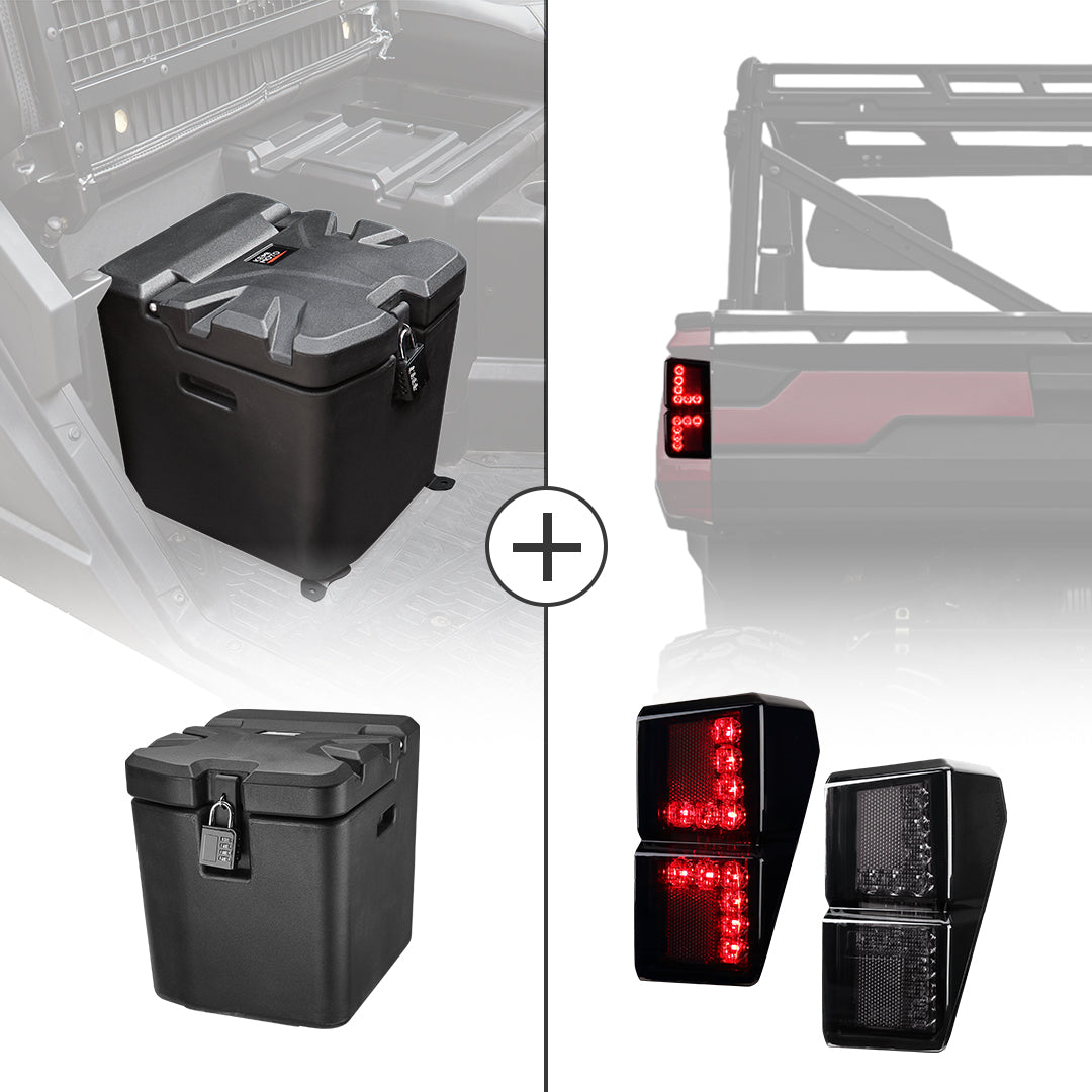 KEMIMOTO Ranger XP 1000 Box Sottosedile 26,5L con Fanale