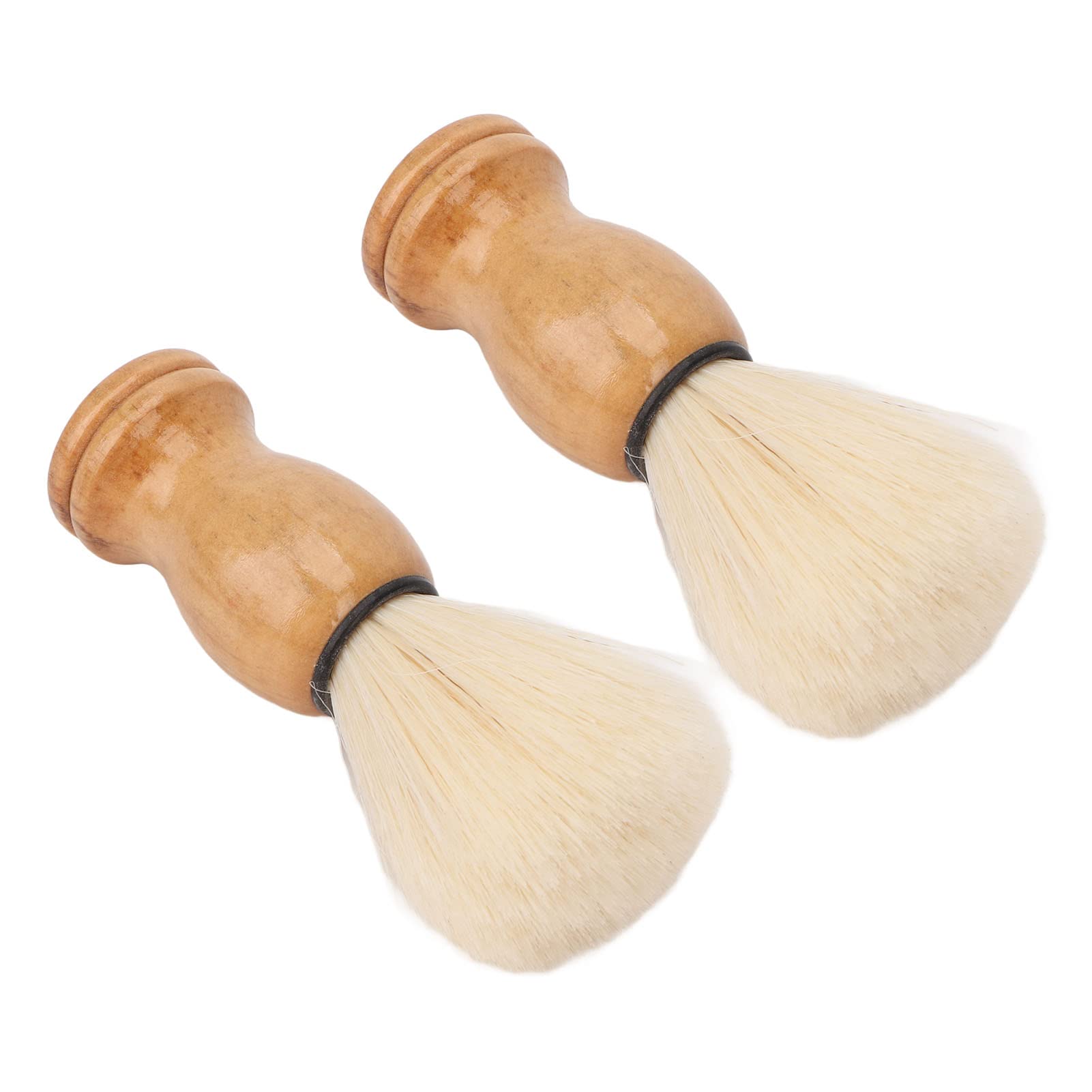 Kuuleyn pennello da barba sintetico manico legno 2 pezzi