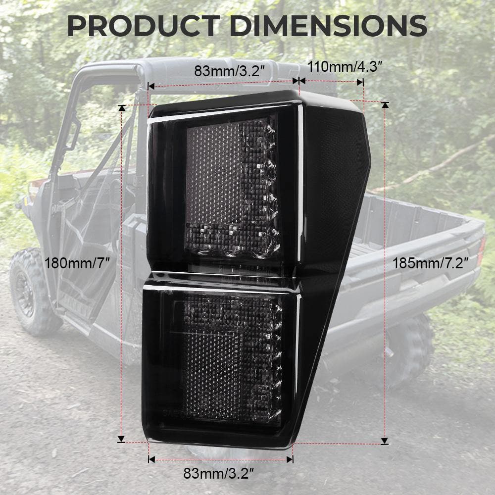 KEMIMOTO Ranger 1000 fanale posteriore LED rosso 12V