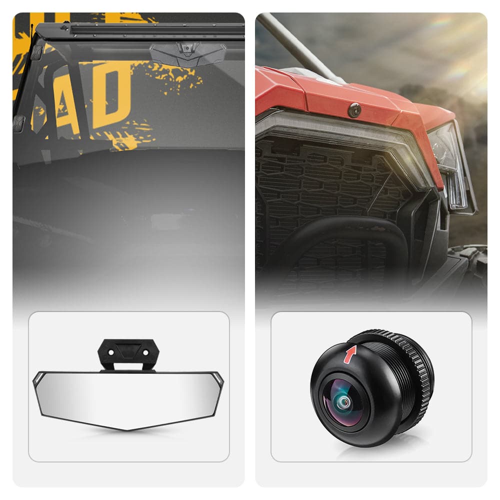 Kemimoto RZR PRO specchietto centrale con telecamera