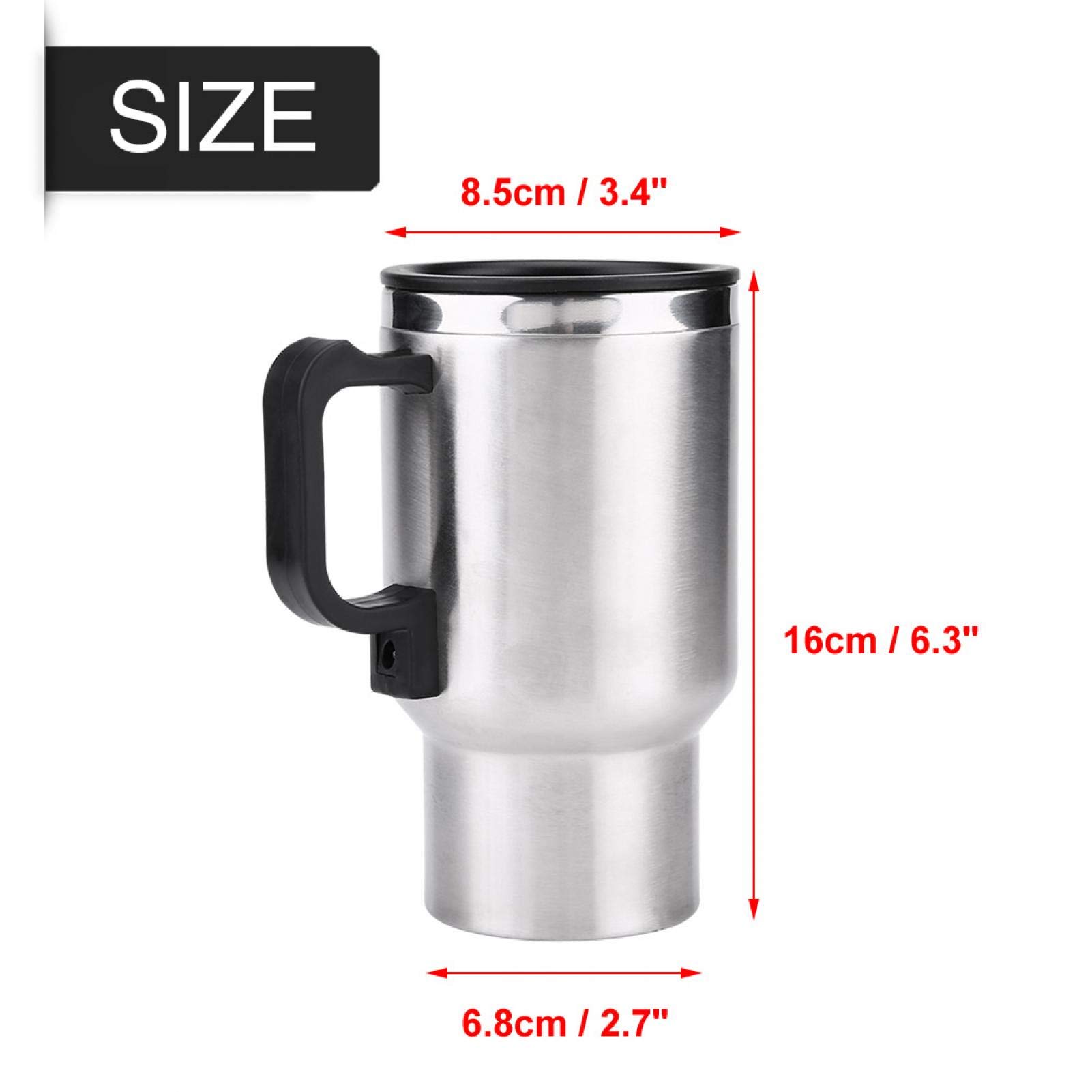 Kuuleyn tazza termica auto 12V 450 ml acciaio inox