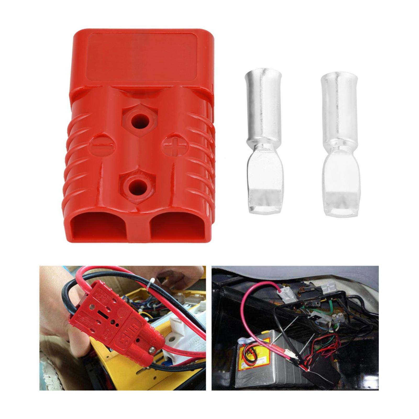 Kuuleyn Connettore Rapido Batteria Rosso 175A 600V 2 Pezzi