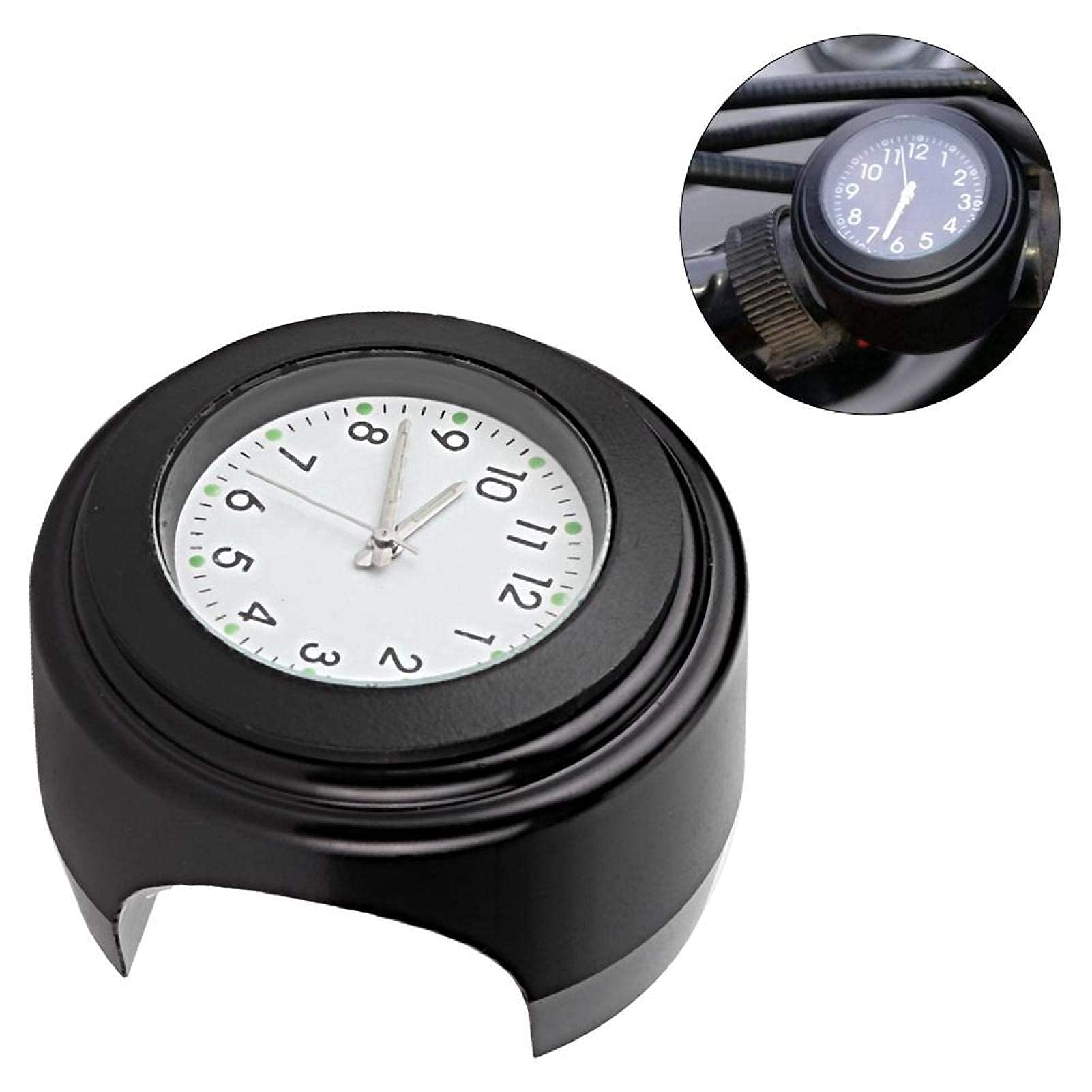 Kuuleyn Orologio Manubrio Moto Quarzo Bianco Impermeabile