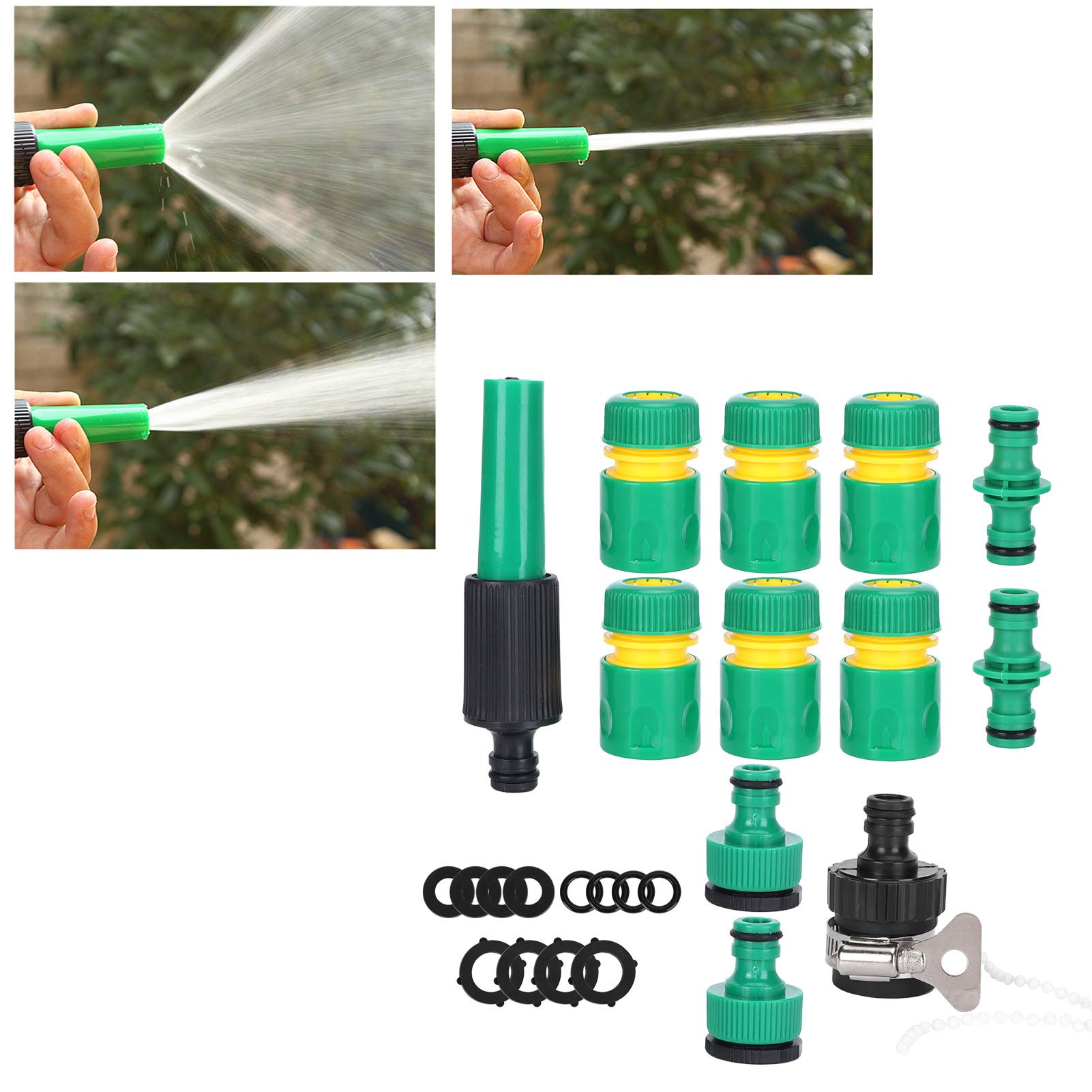 Kuuleyn Kit Irrigazione G1/2 Raccordi Tubo 24 Pezzi