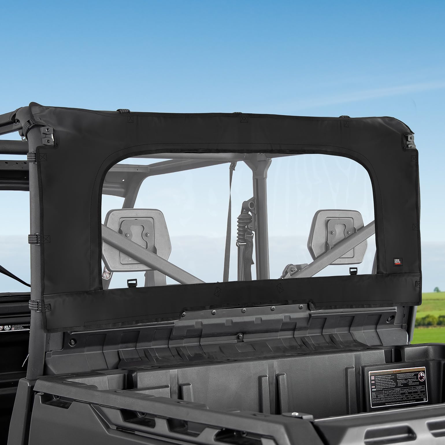KEMIMOTO Lunotto Posteriore Can-Am Defender Morbido con Zip